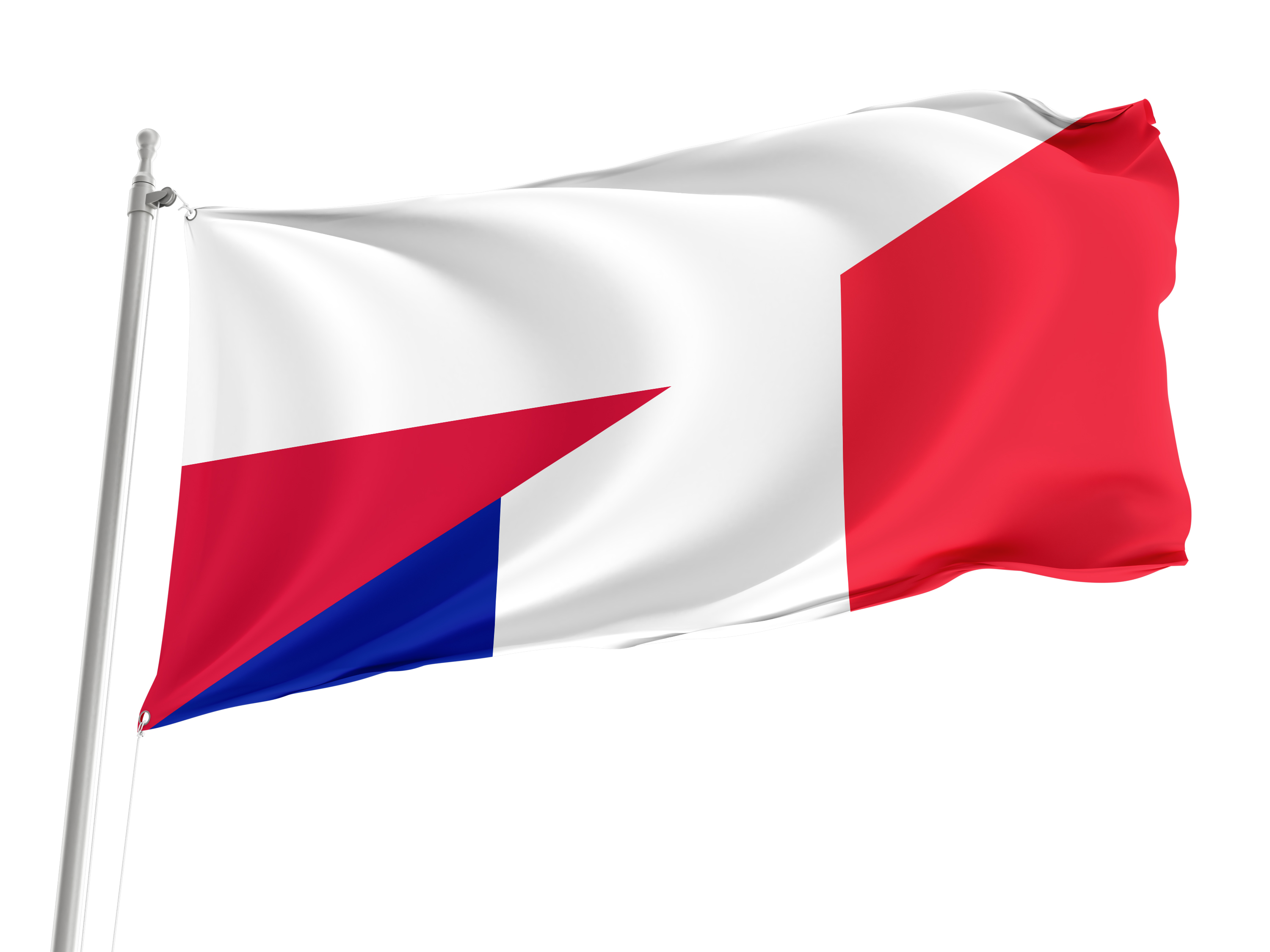 Poland and France Friendship Flag for Indoor & Outdoor Use