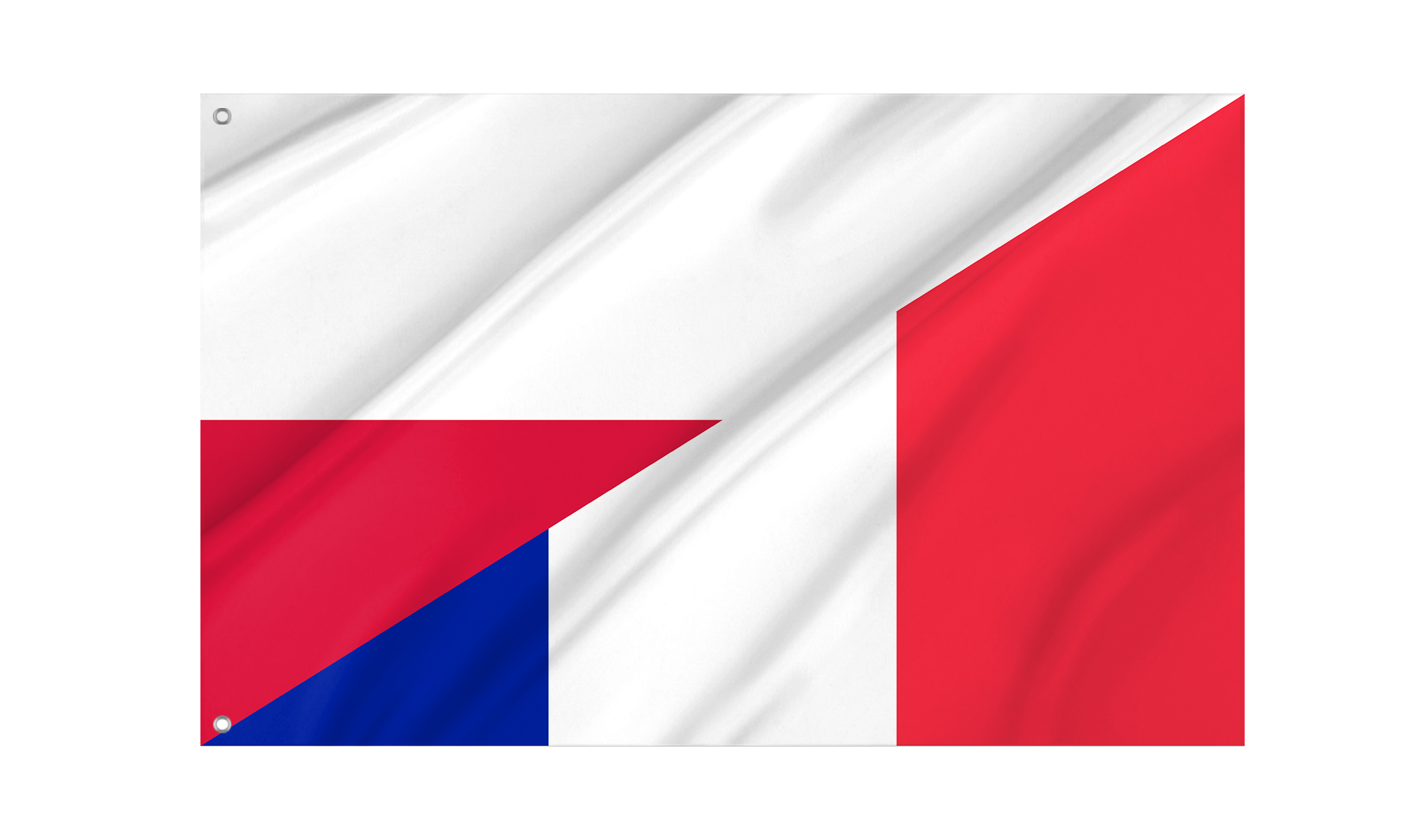 Poland and France Friendship Flag for Indoor & Outdoor Use