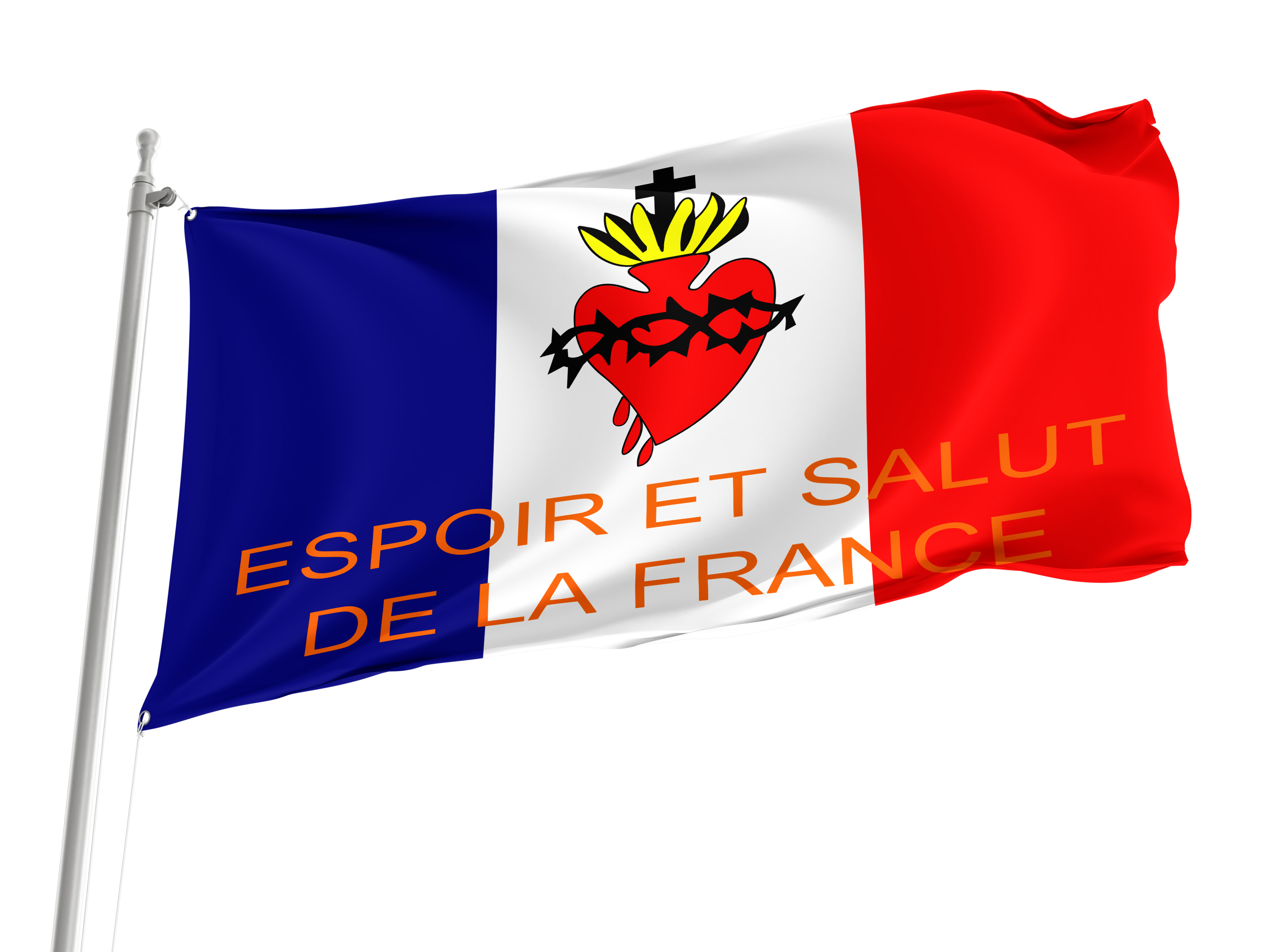 Espoir et Salut de la France Flag for Indoor & Outdoor Use