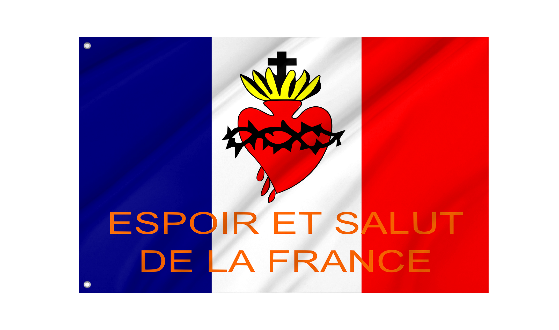 Espoir et Salut de la France Flag for Indoor & Outdoor Use
