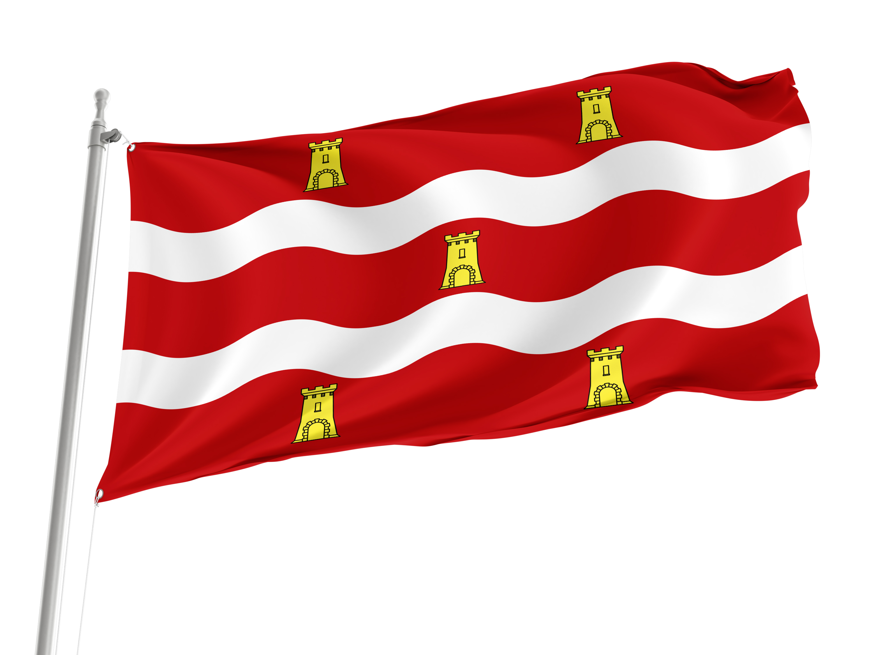 FR Département Deux-Sèvres Flag for Indoor & Outdoor Use