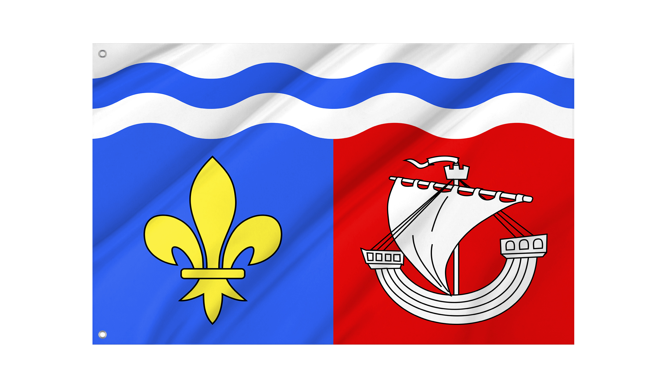 Hauts-de-Seine Flag for Indoor & Outdoor Use