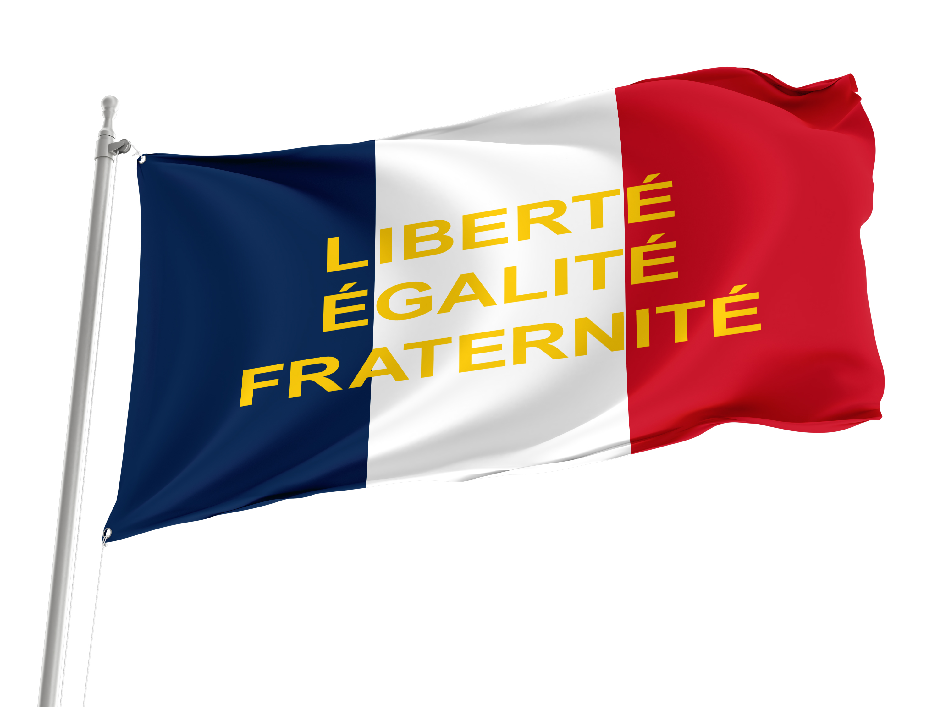 France Liberté Egalité Fraternité Flag for Indoor & Outdoor Use