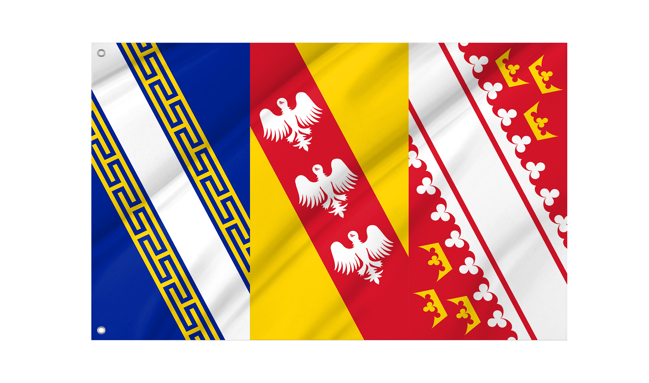 Grand Est Alsace-Champagne-Ardenne-Lorraine Flag for Indoor & Outdoor Use