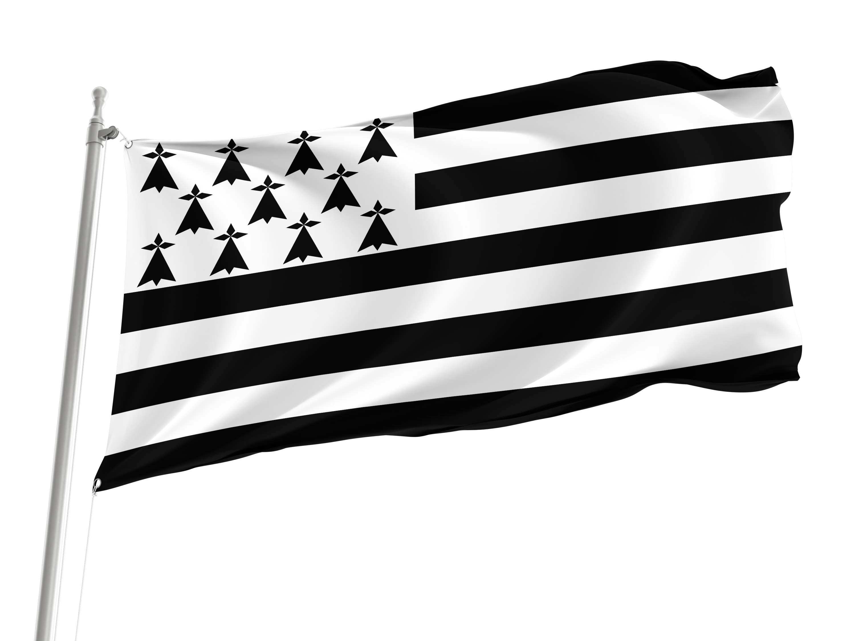 Brittany French Province Flag for Indoor & Outdoor Use