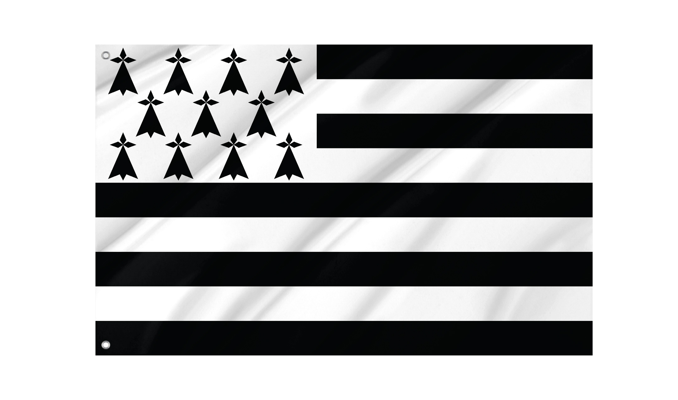 Brittany French Province Flag for Indoor & Outdoor Use