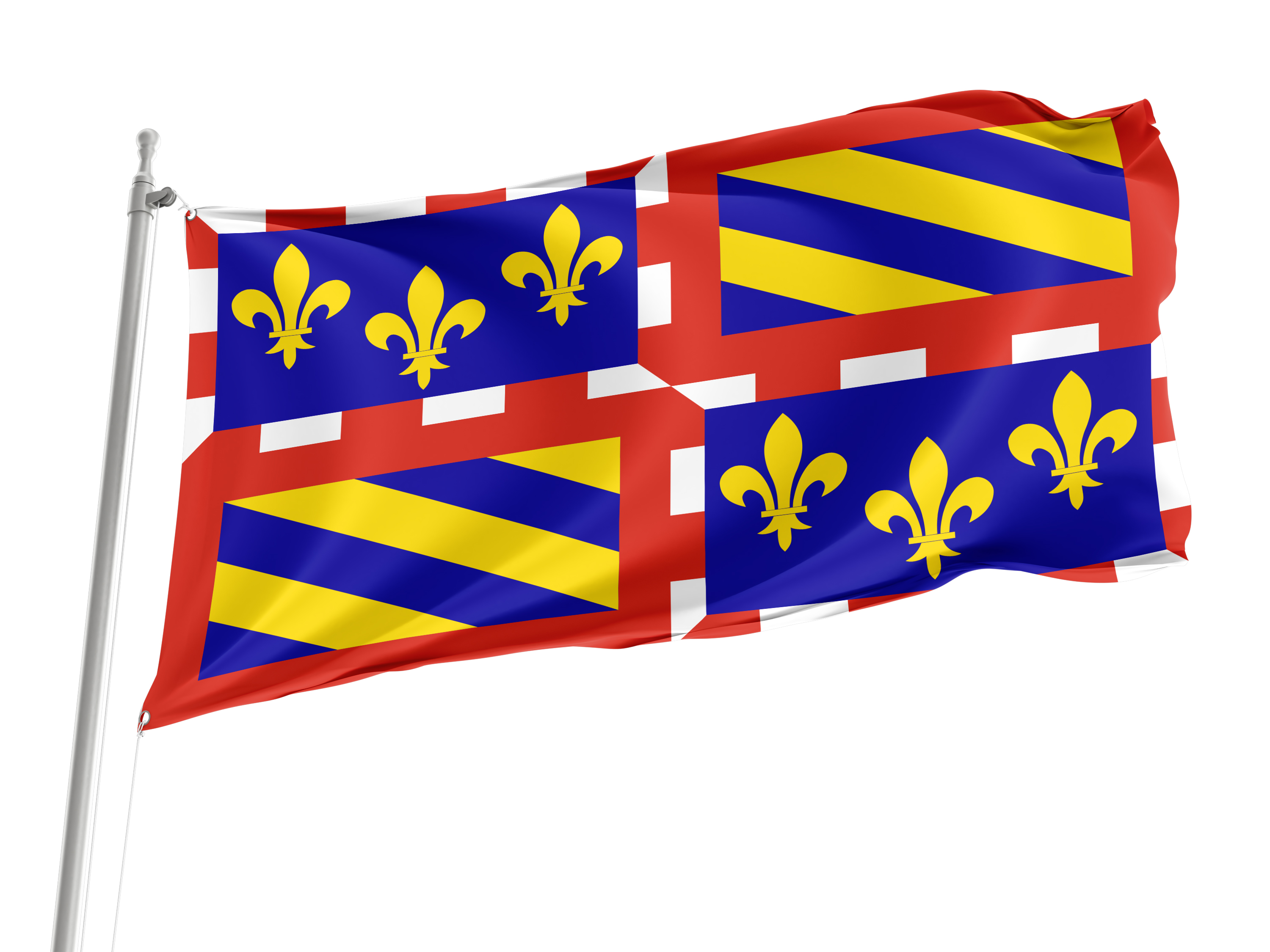 Burgundy Flag for Indoor & Outdoor Use
