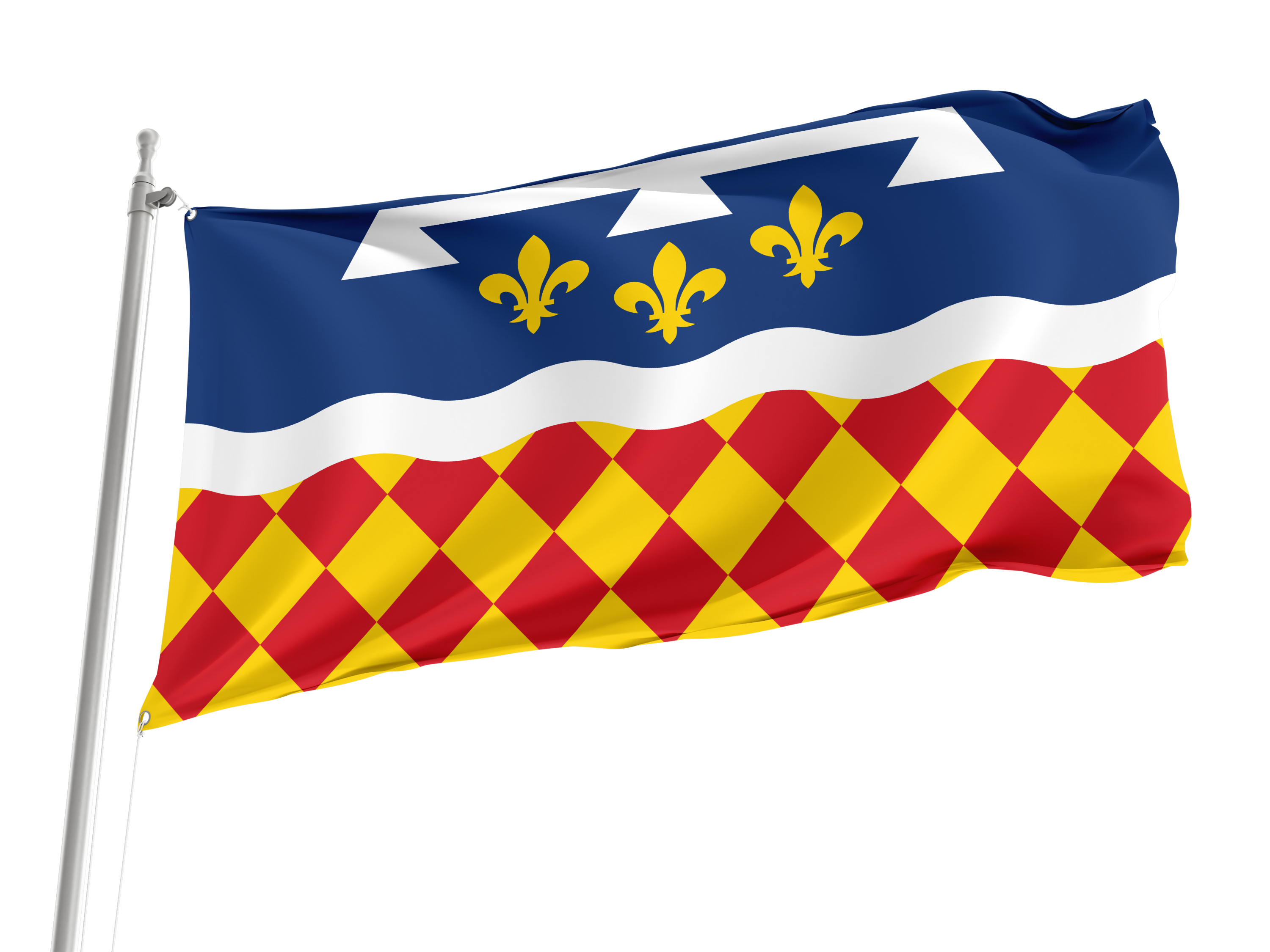 Charente Department in France Flag for Indoor & Outdoor Use