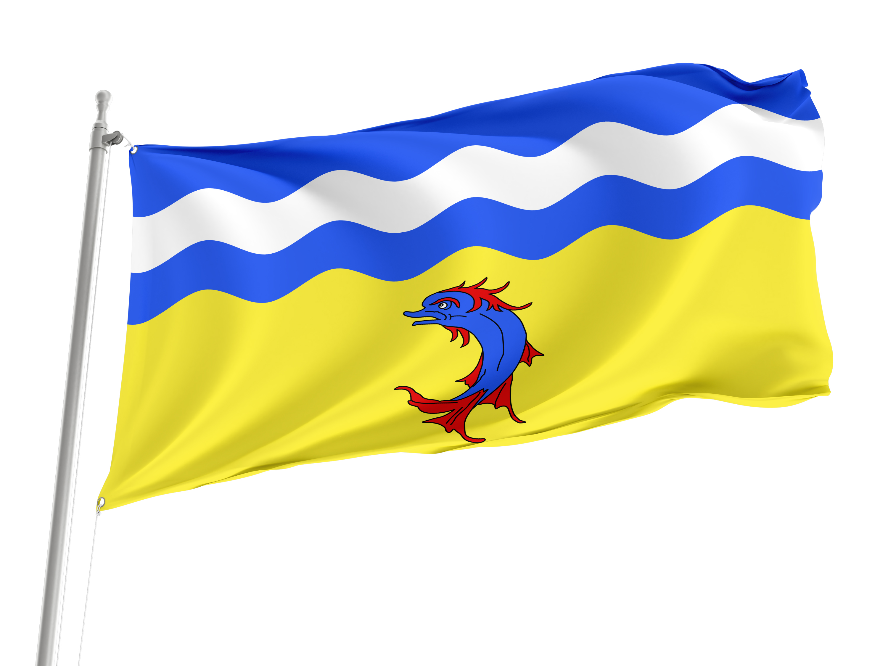 Isère Flag for Indoor & Outdoor Use