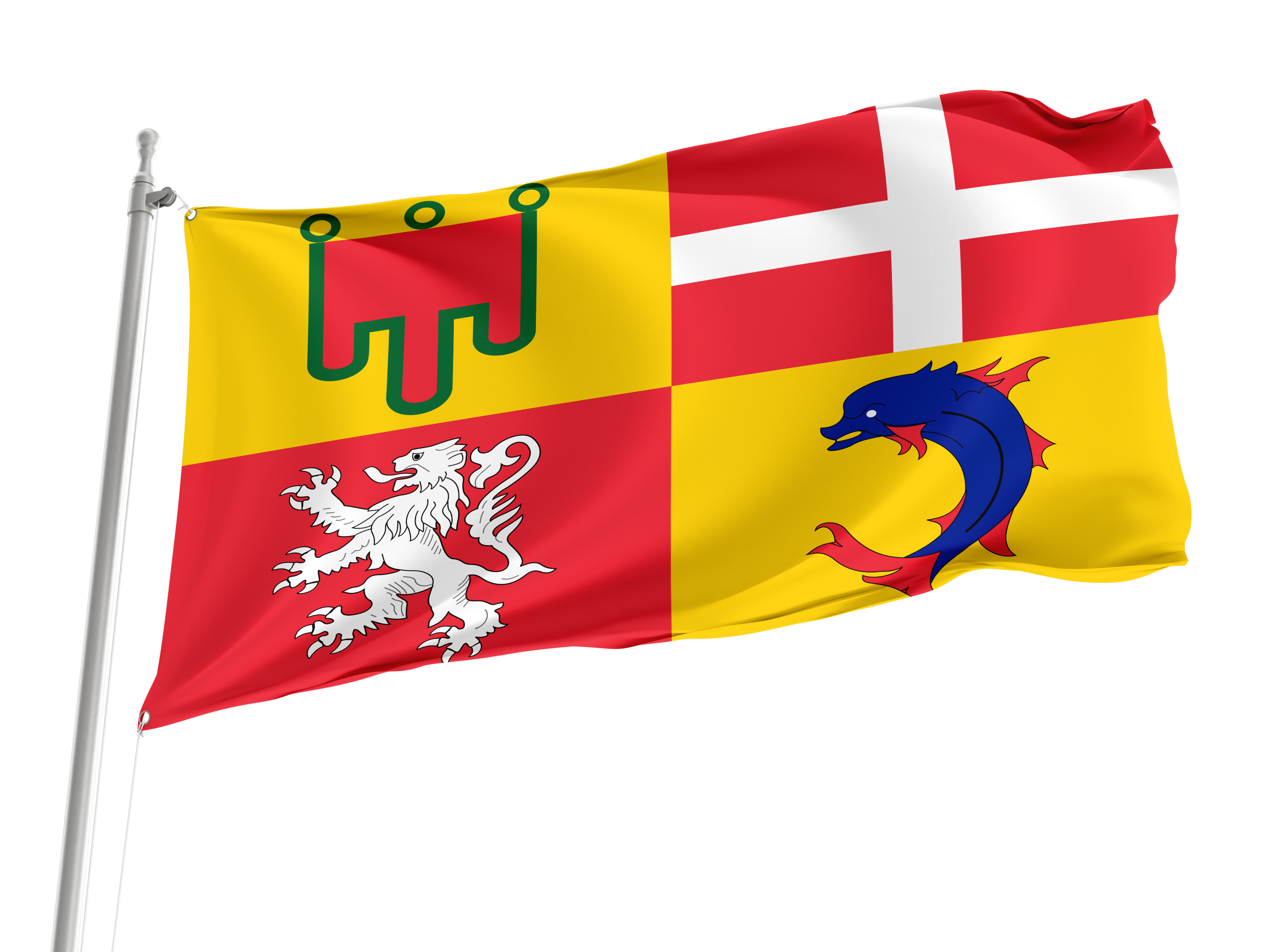 Auvergne Rhone Alpes Flag for Indoor & Outdoor Use