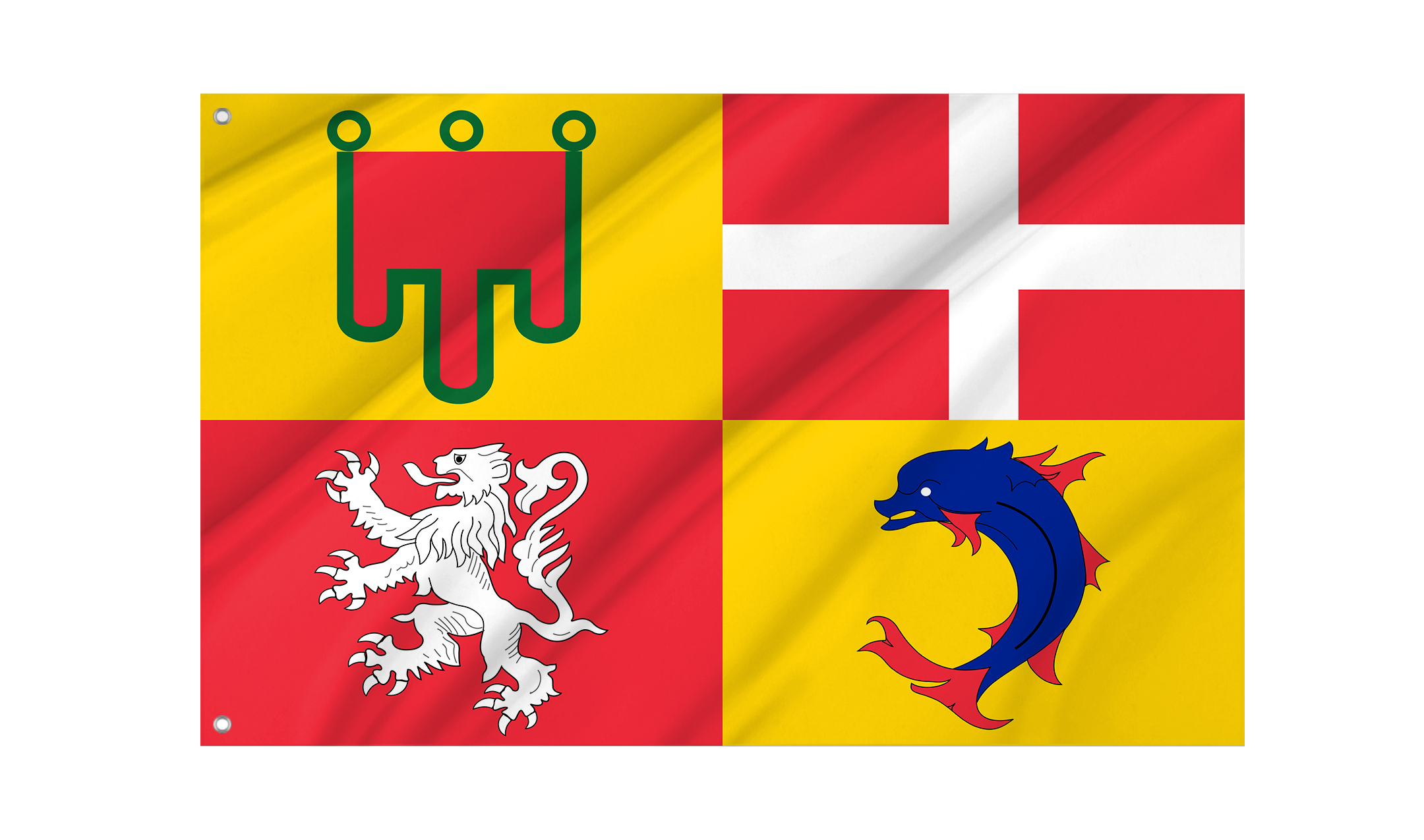 Auvergne Rhone Alpes Flag for Indoor & Outdoor Use