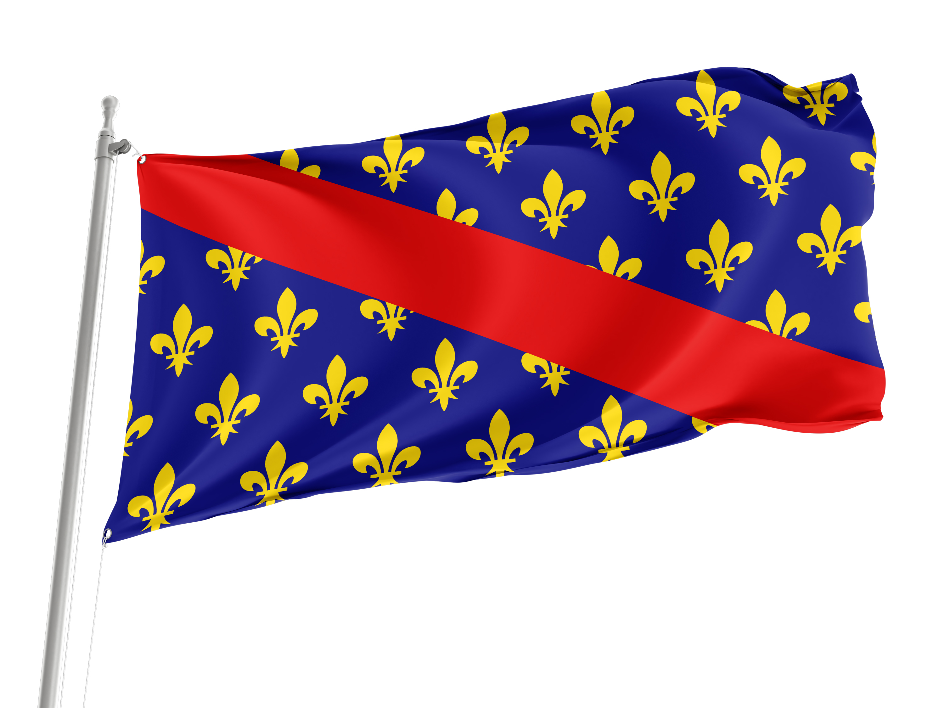 Bourbonnais Flag for Indoor & Outdoor Use