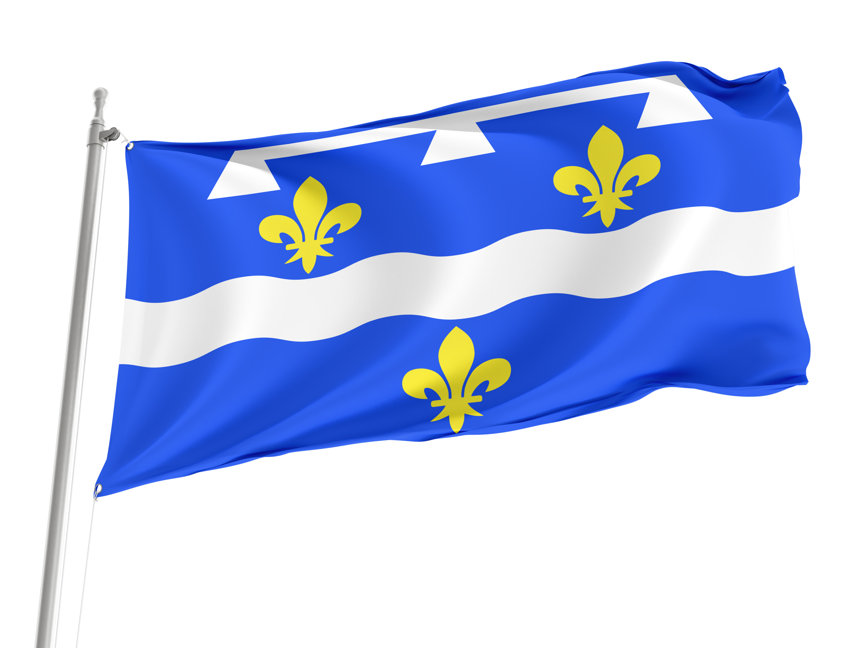 Loiret Flag for Indoor & Outdoor Use