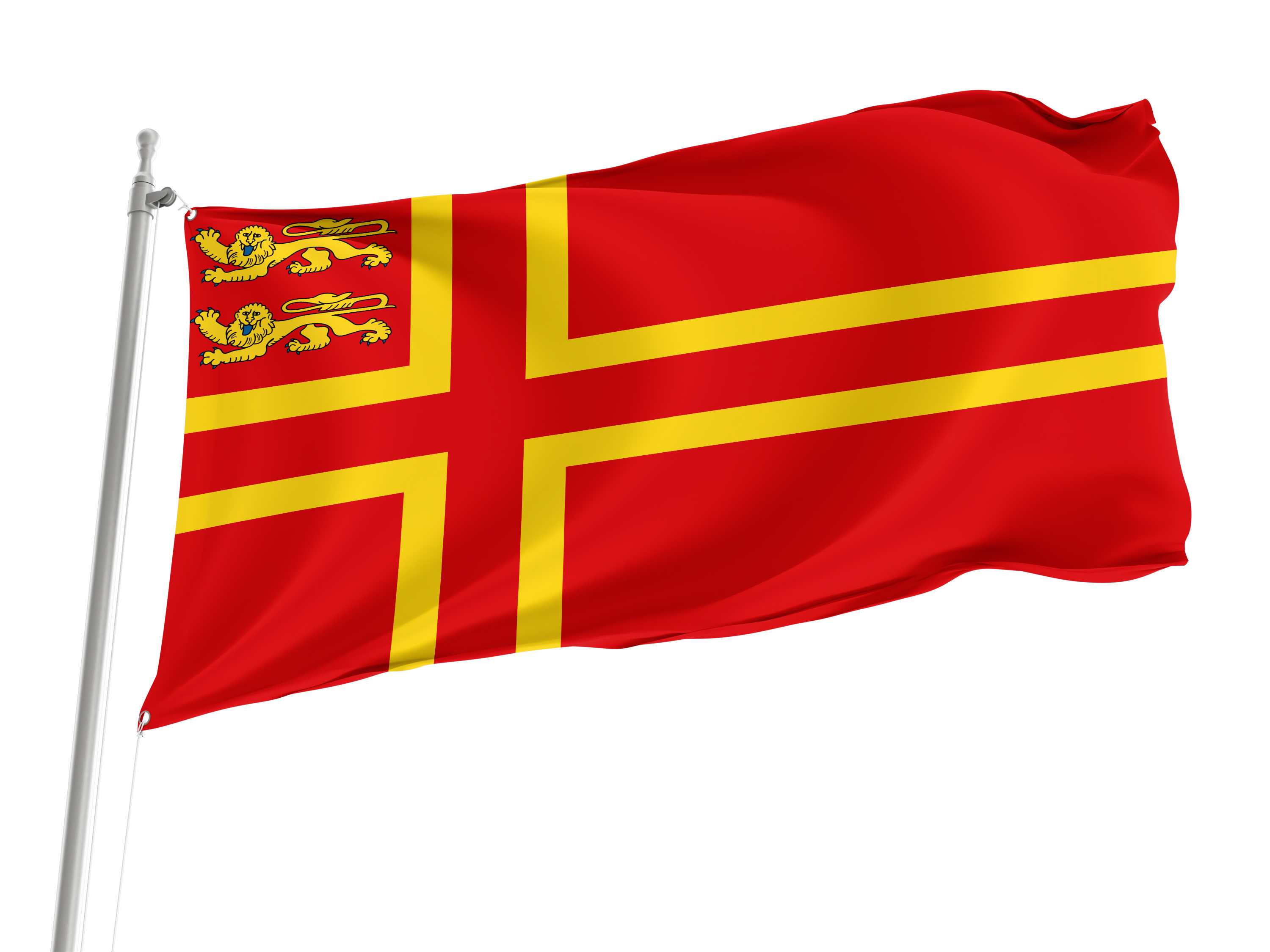 Normandy with Olaf and leopards Flag for Indoor & Outdoor Use