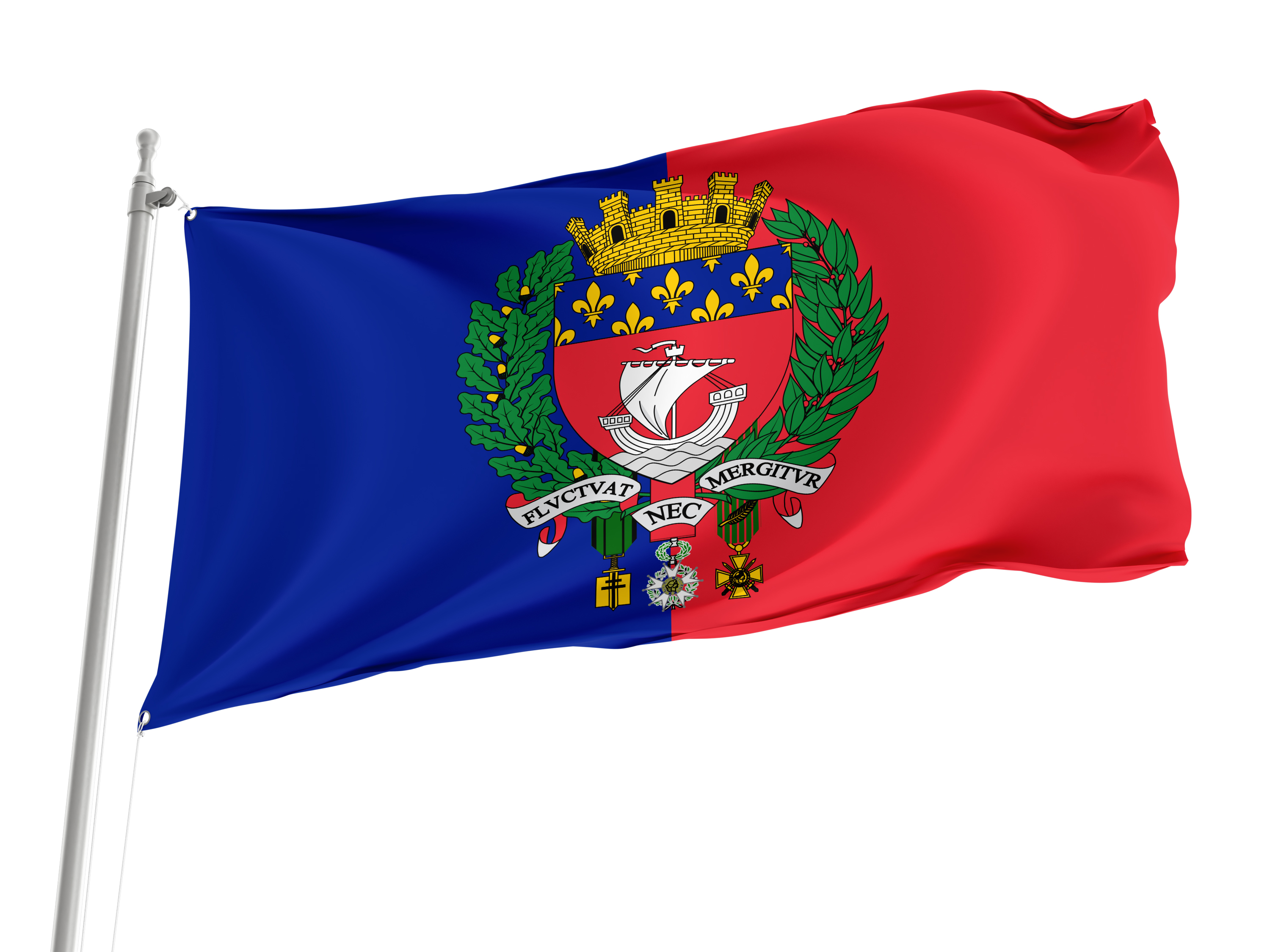 Paris Flag for Indoor & Outdoor Use