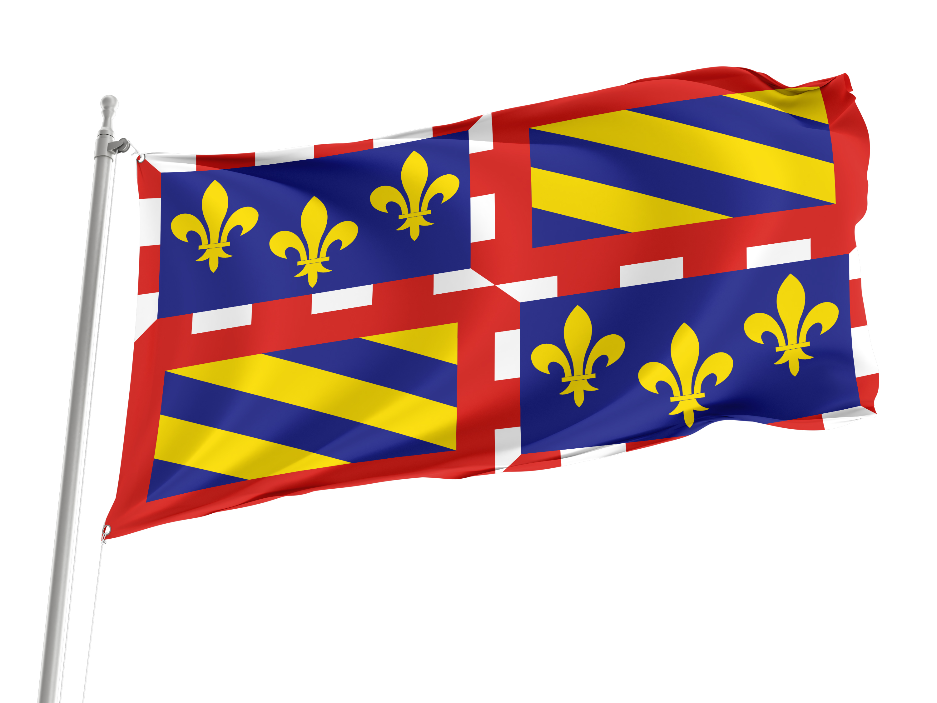 Burgundy Flag for Indoor & Outdoor Use