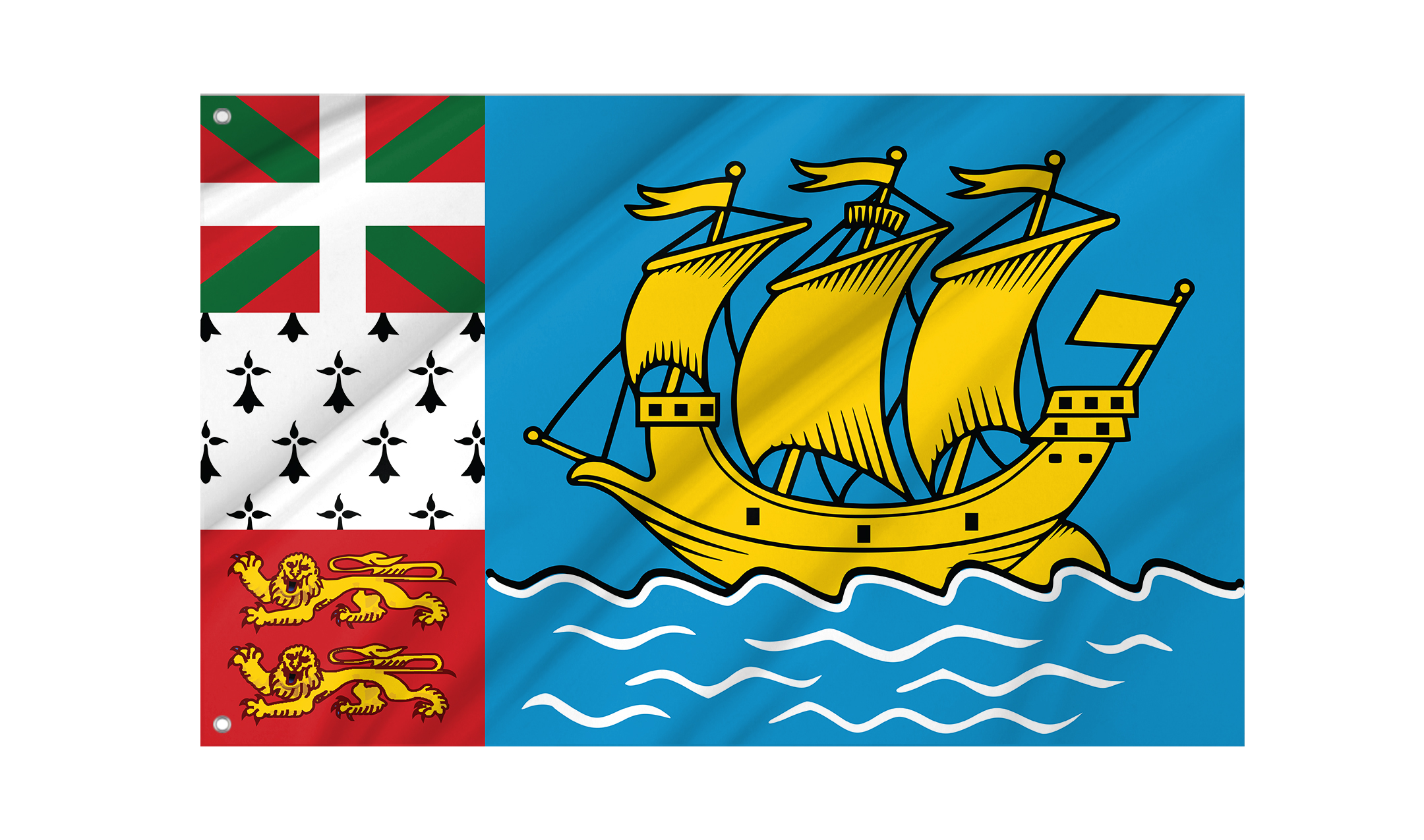 Saint Pierre and Miquelon Flag for Indoor & Outdoor Use