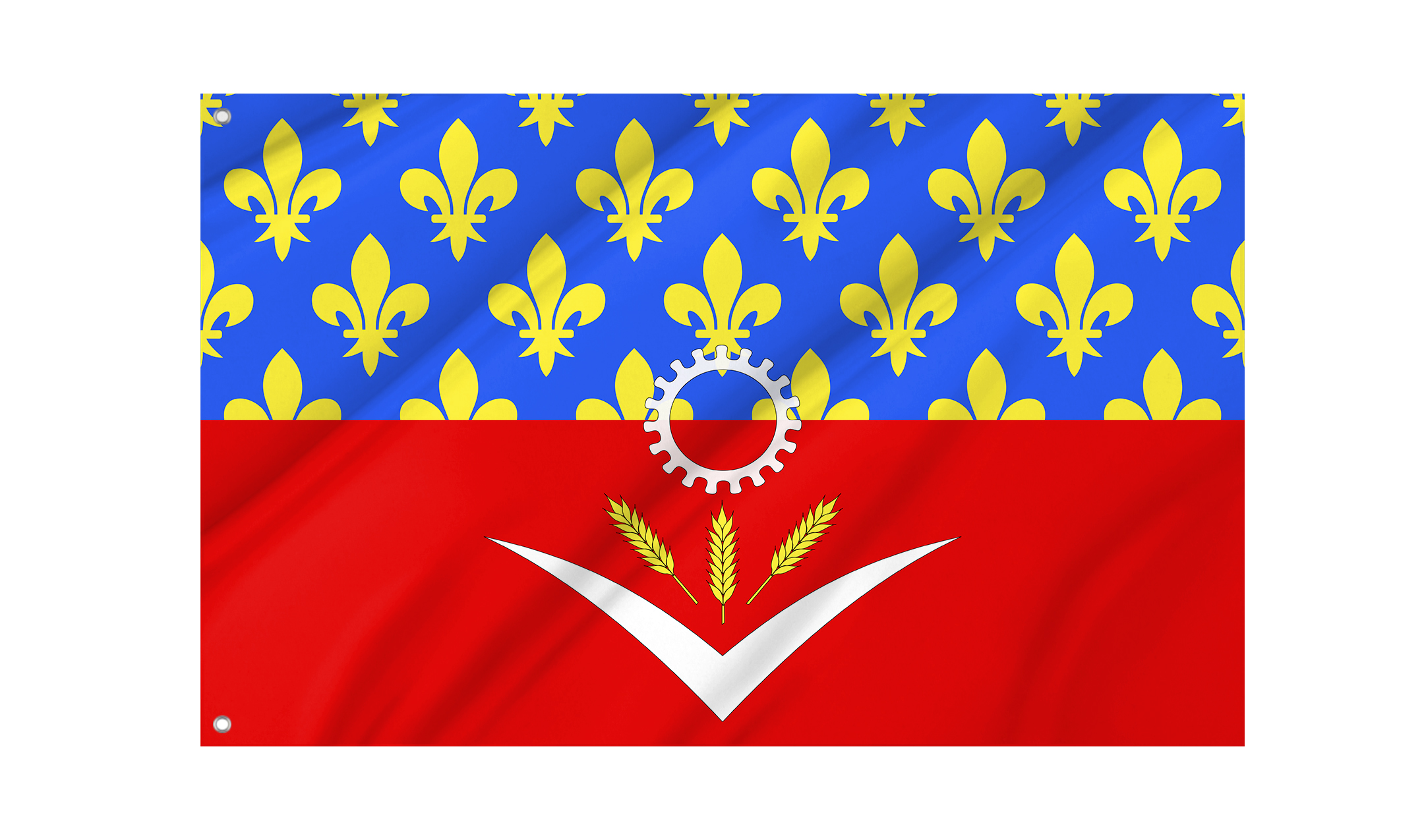 Seine Saint Denis Flag for Indoor & Outdoor Use