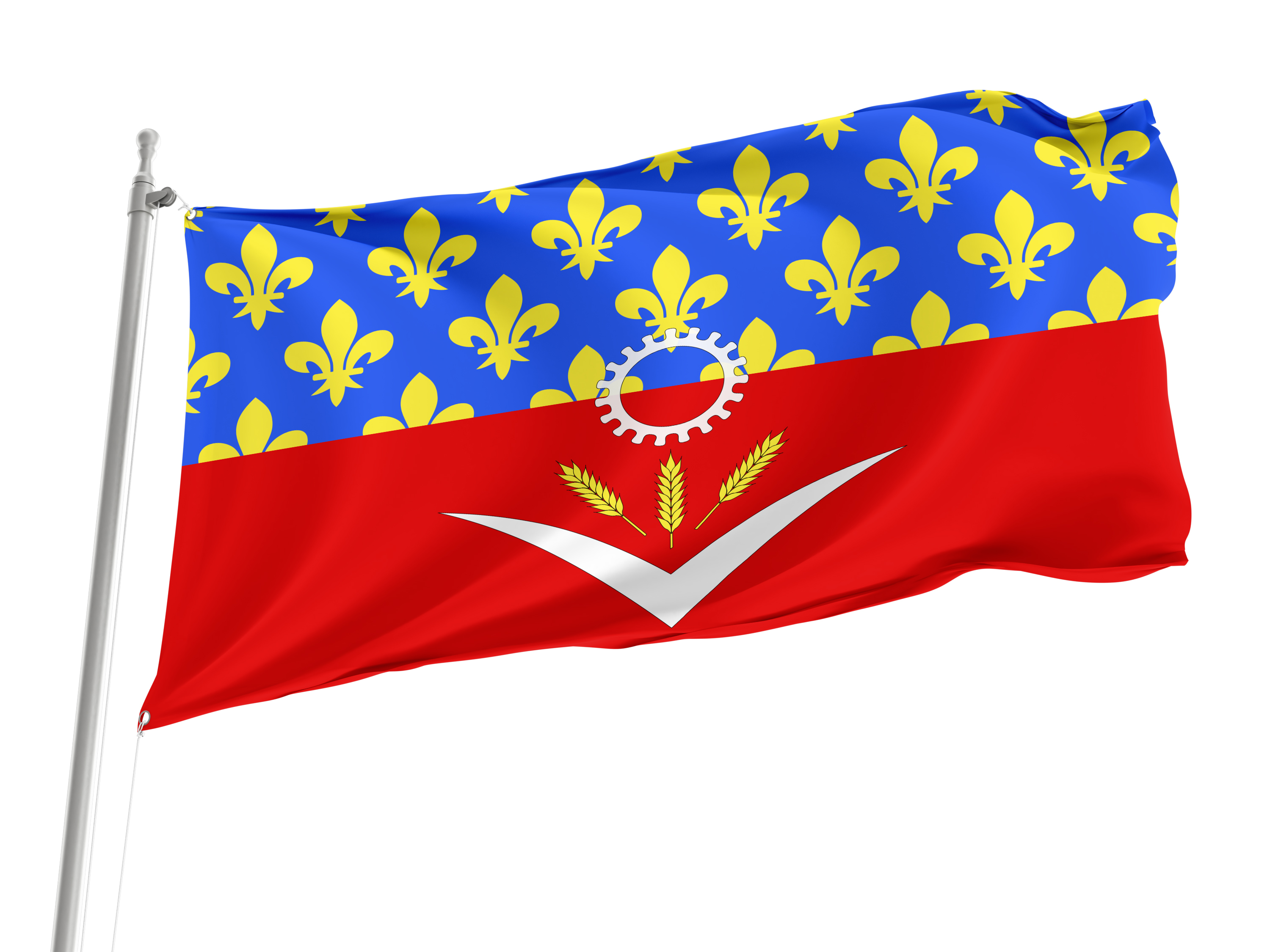 Seine Saint Denis Flag for Indoor & Outdoor Use