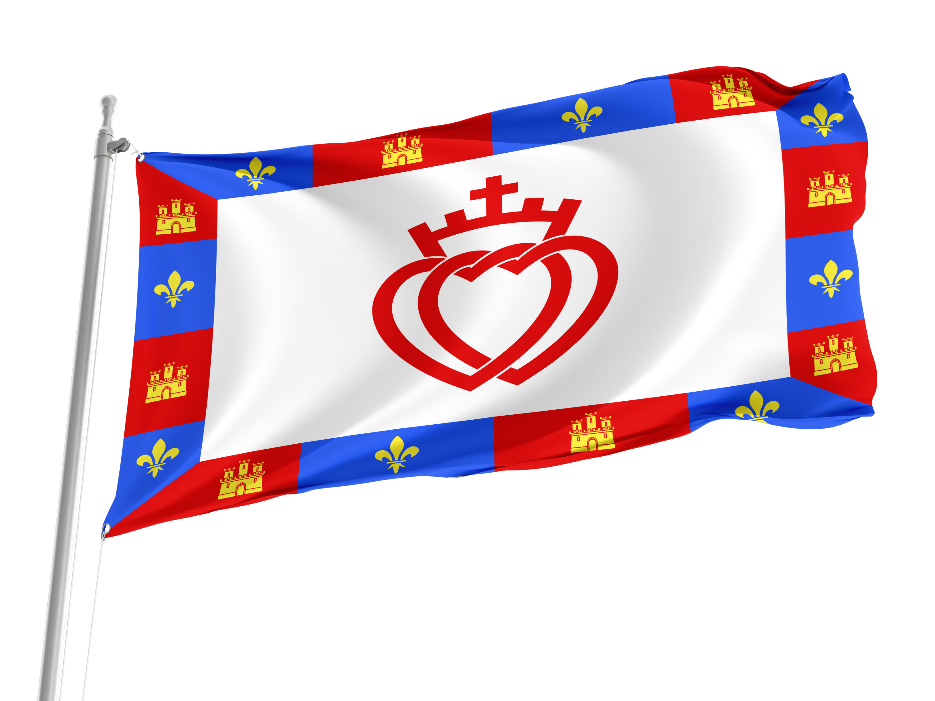 Traditional Flag of Vendée for Indoor & Outdoor Use