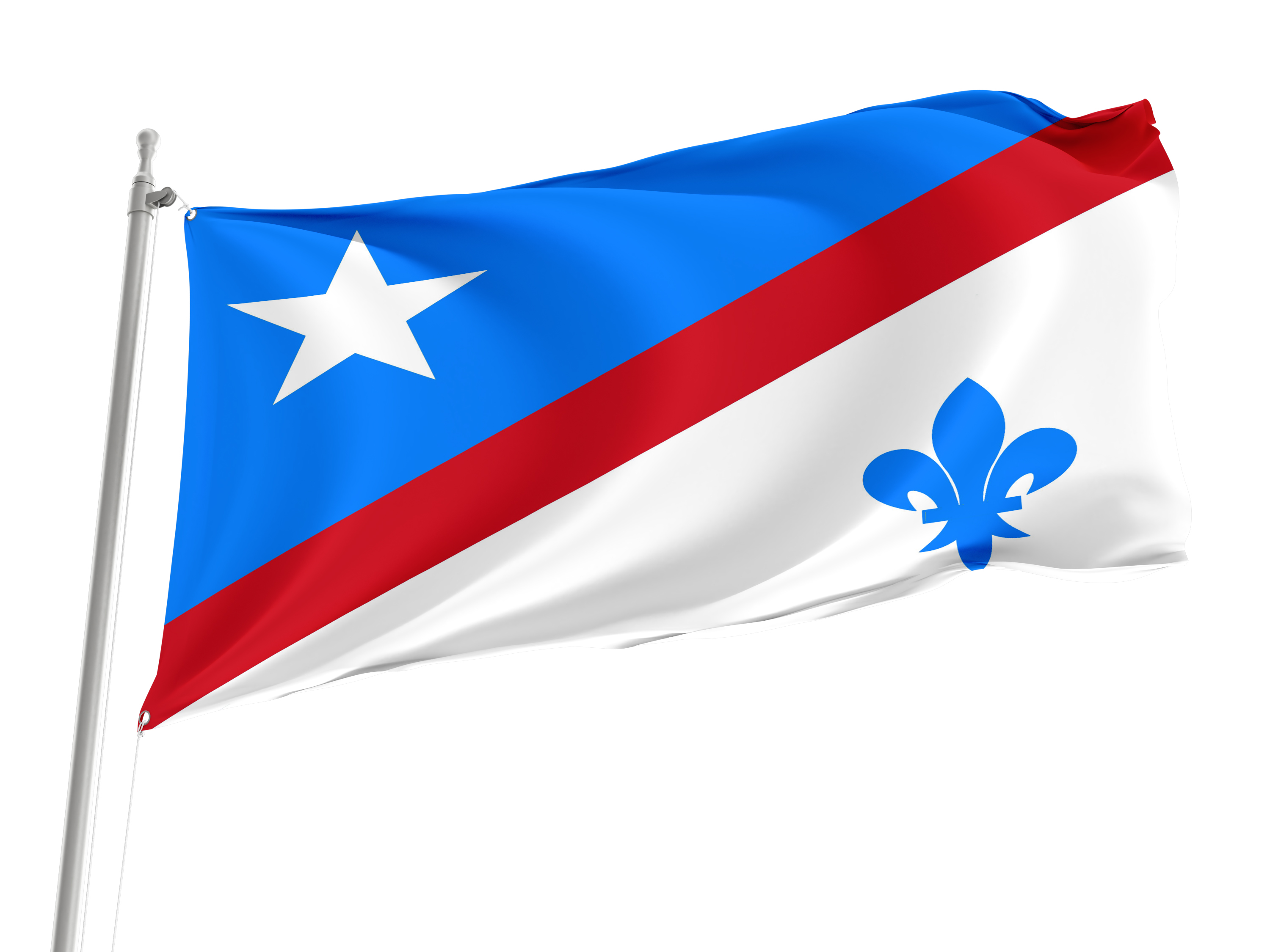 Franco American Flag for Indoor & Outdoor Use