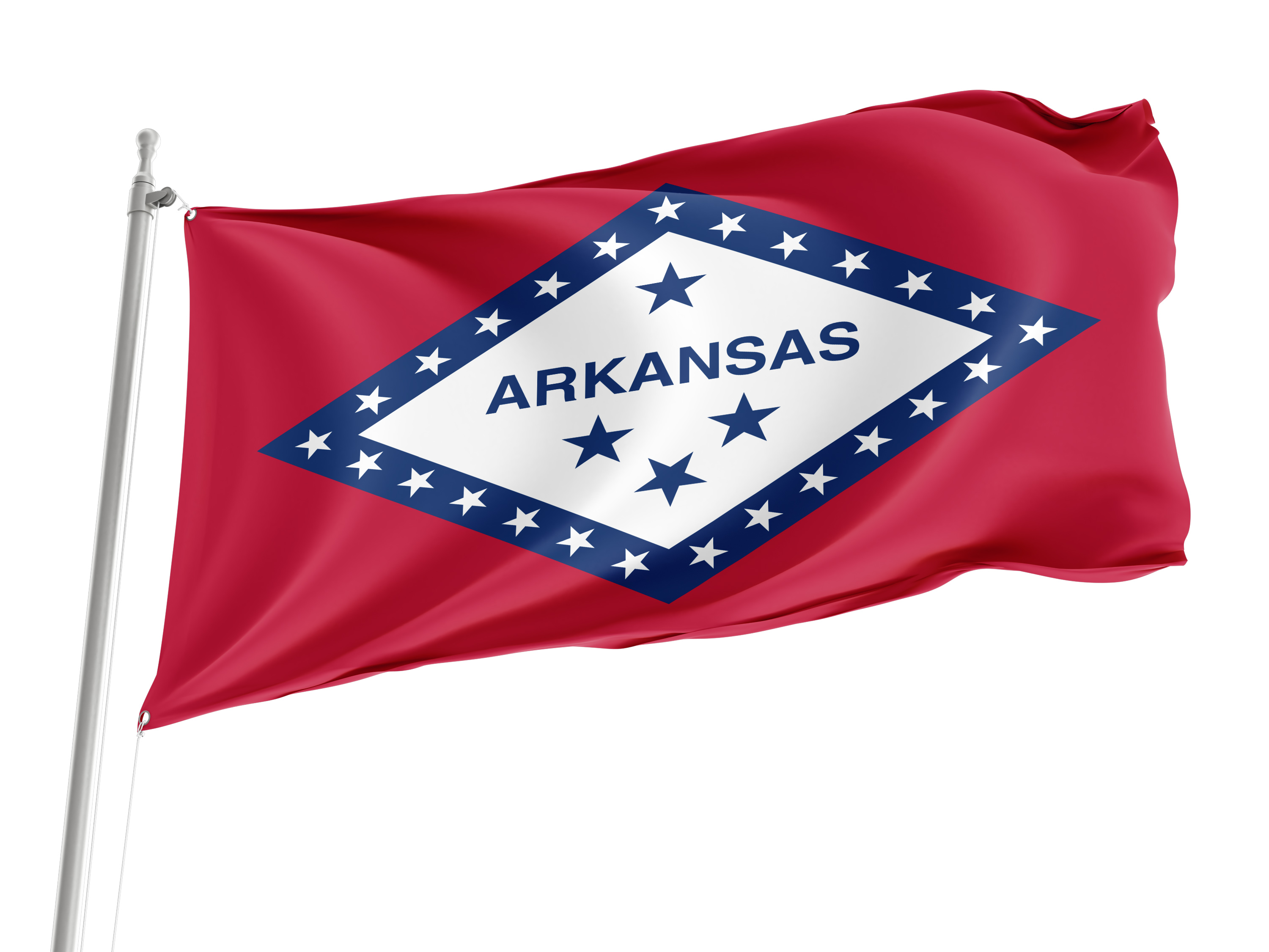 Arkansas State Flag for Indoor & Outdoor Use