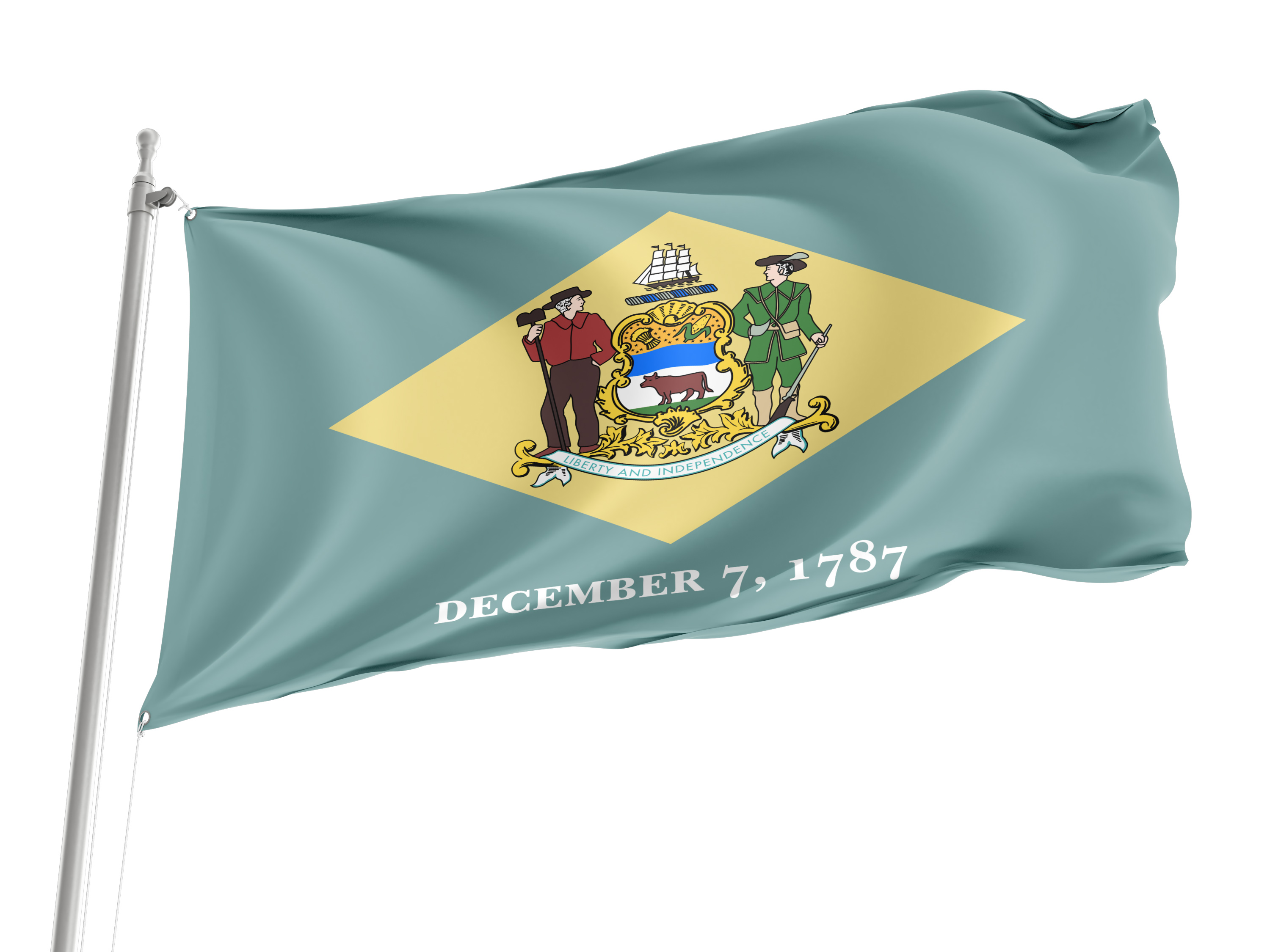 Delaware State Flag for Indoor & Outdoor Use