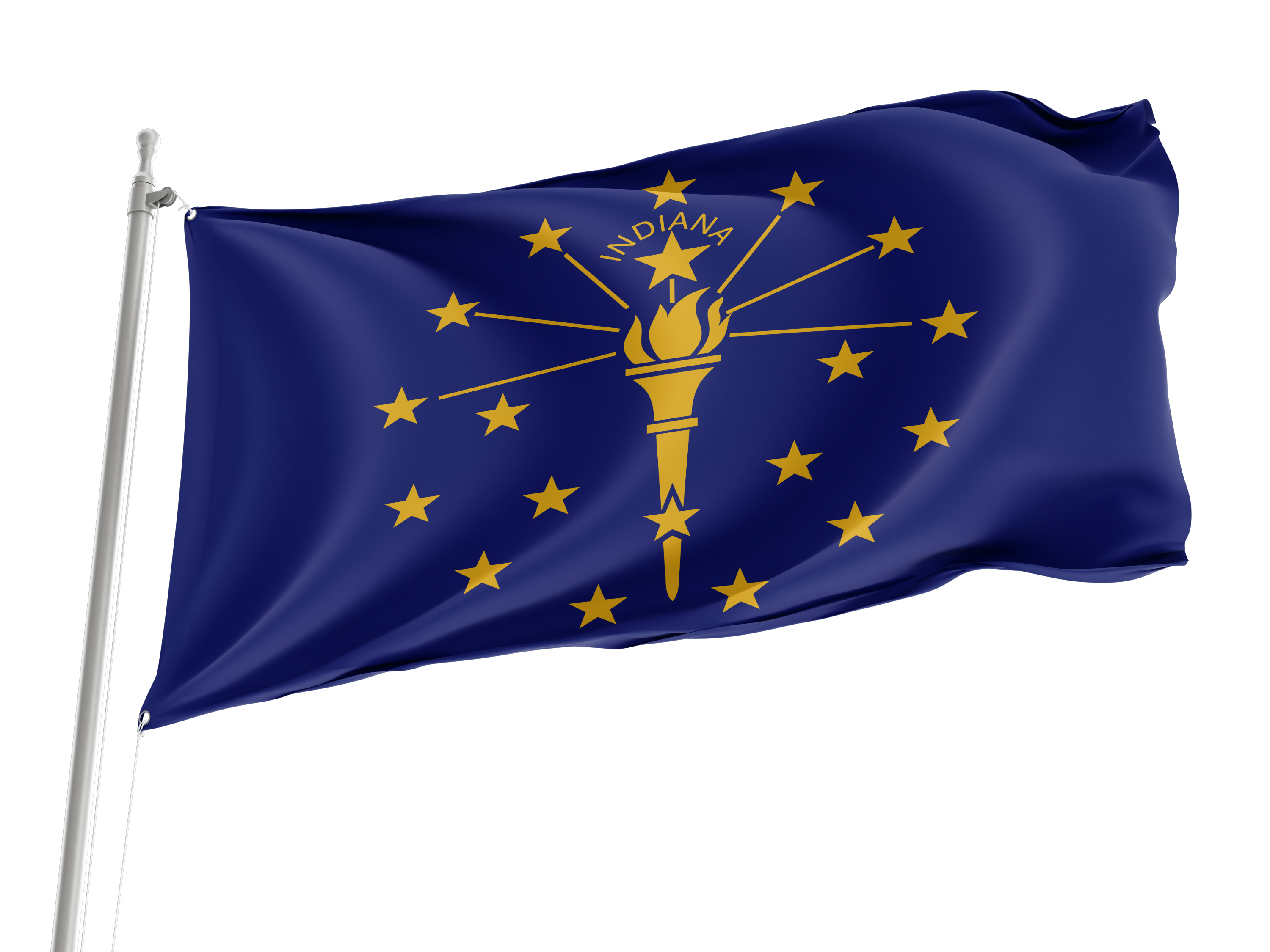 Indiana State Flag for Indoor & Outdoor Use