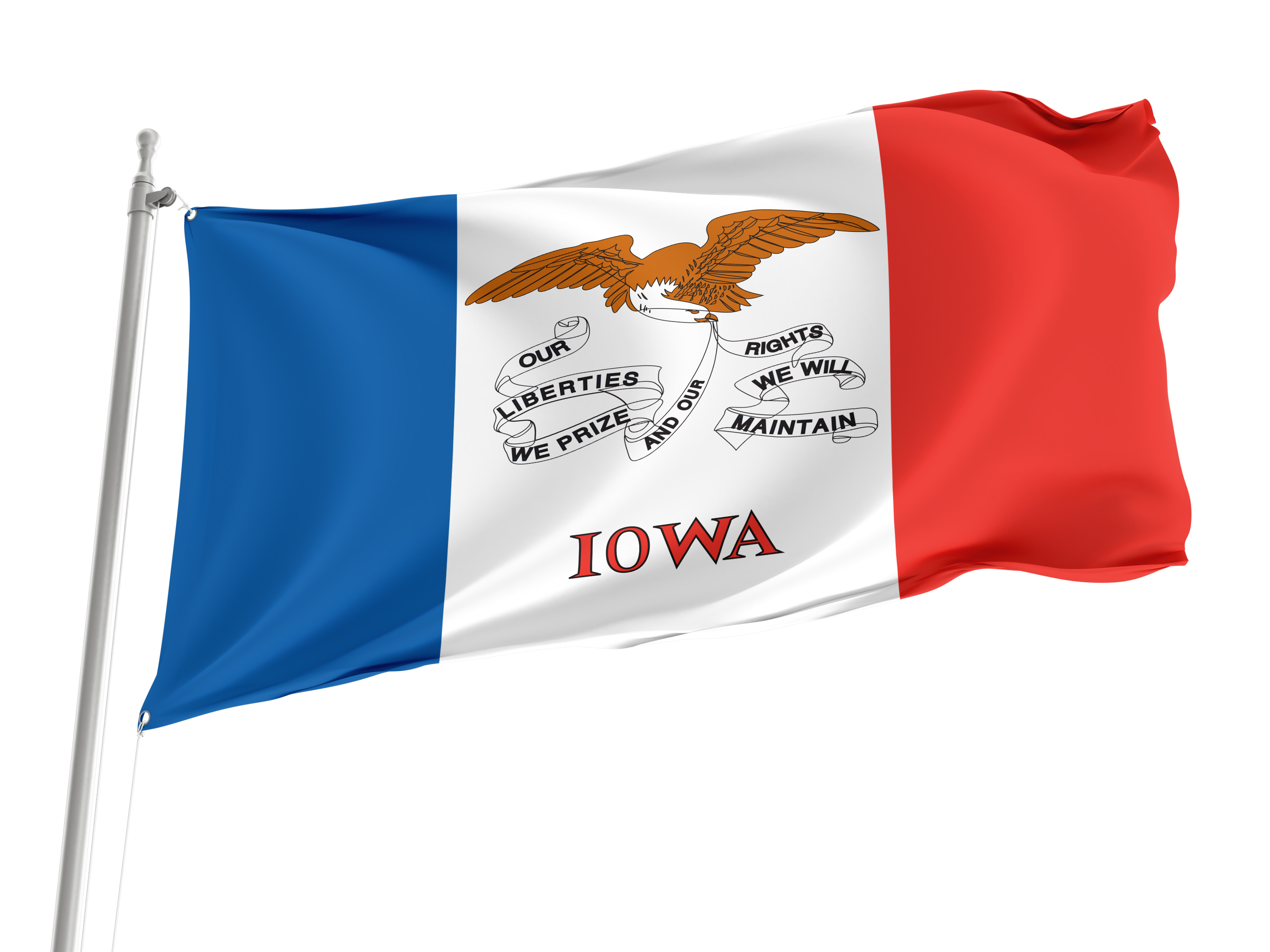 Iowa State Flag for Indoor & Outdoor Use