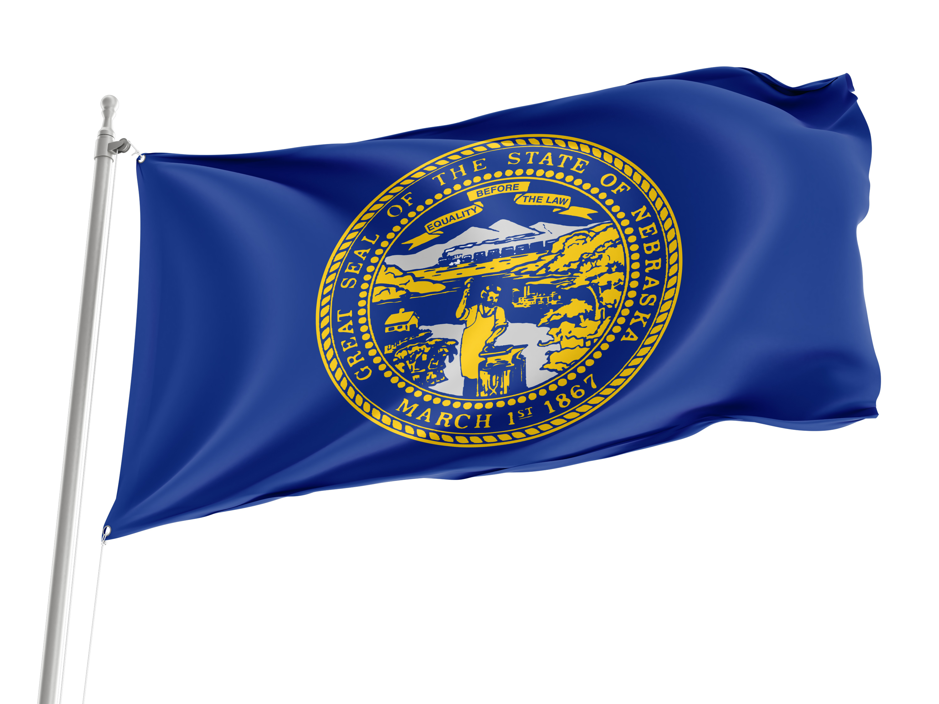 Nebraska State Flag for Indoor & Outdoor Use