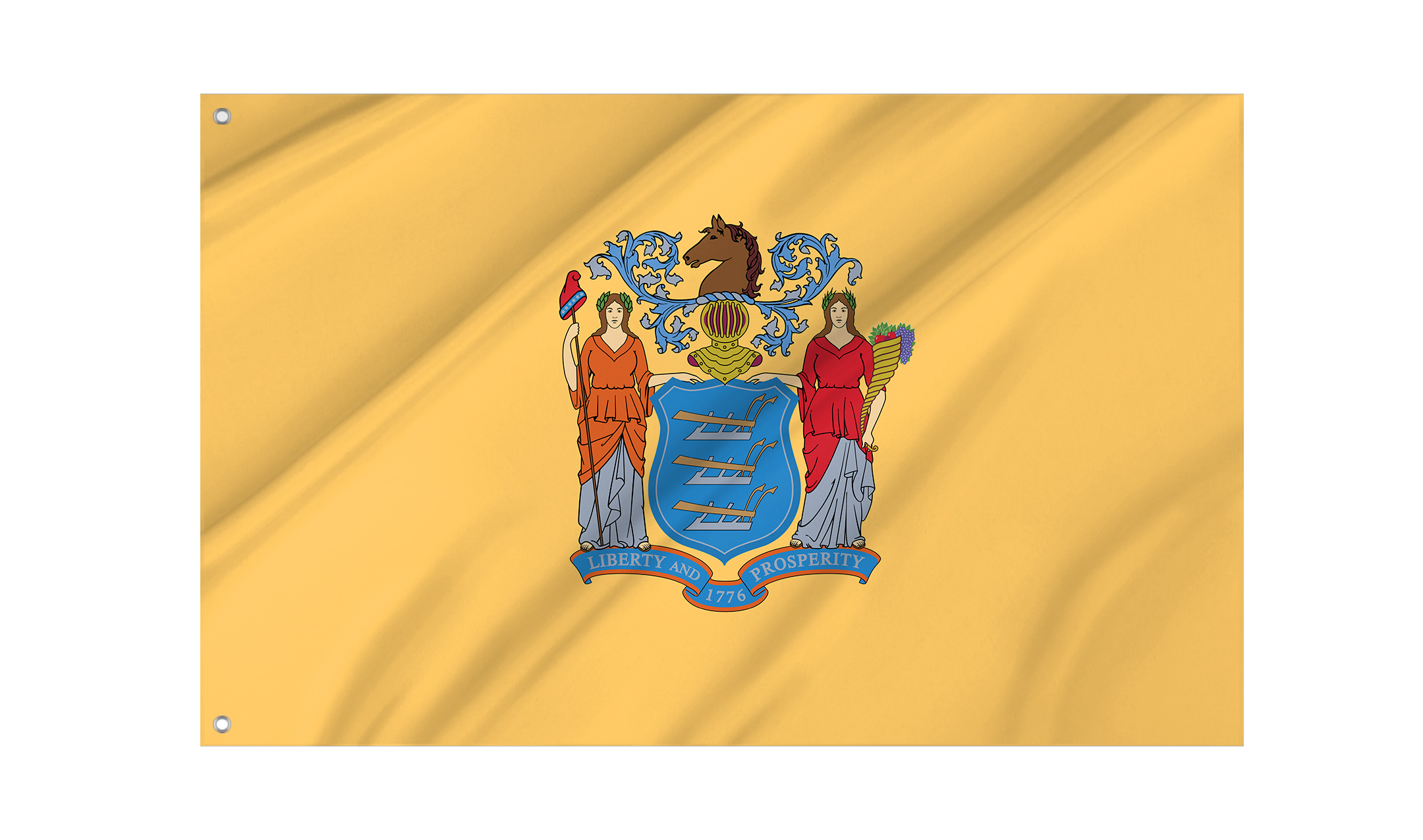 New Jersey State Flag for Indoor & Outdoor Use