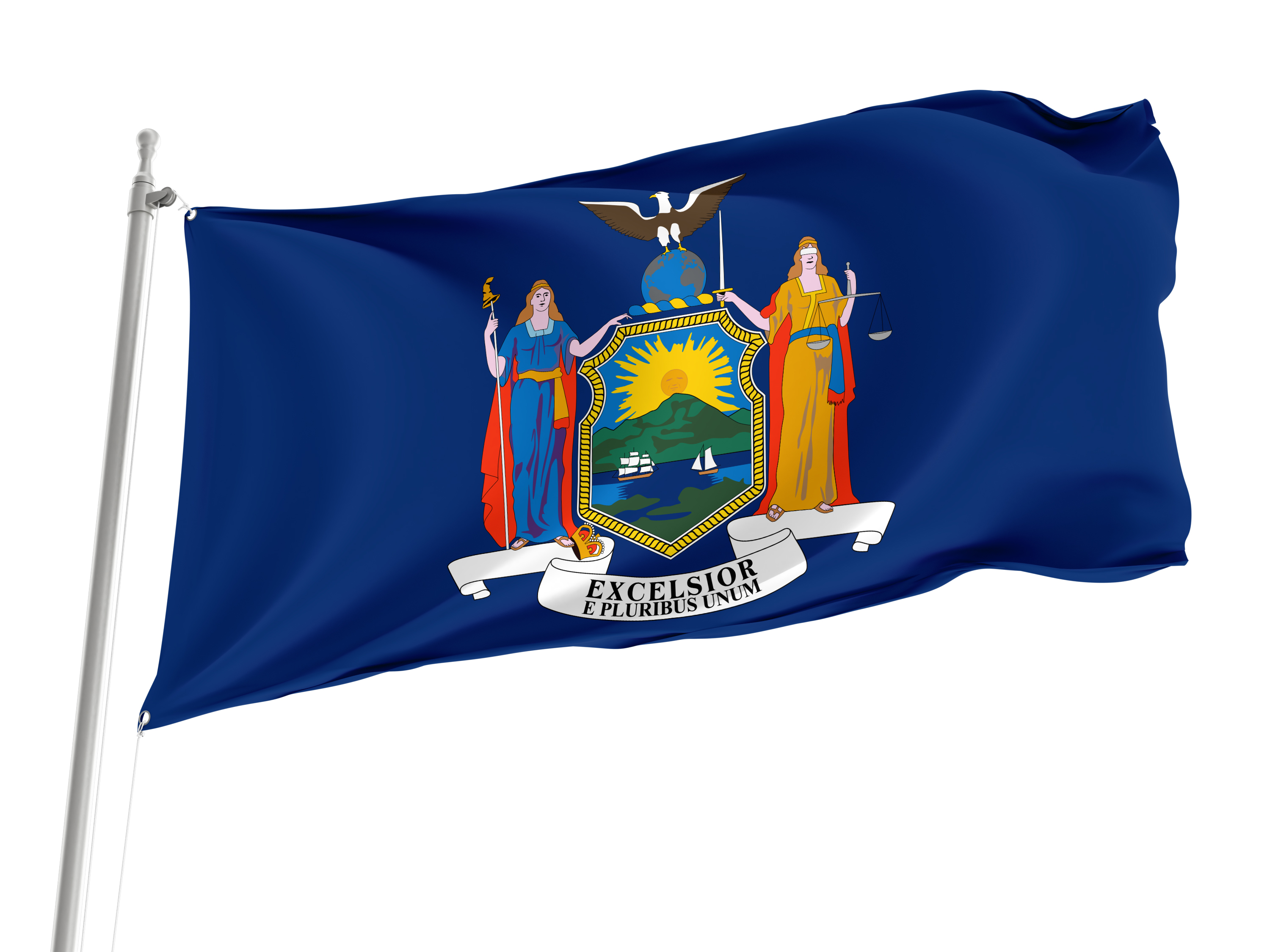 New York State Flag for Indoor & Outdoor Use