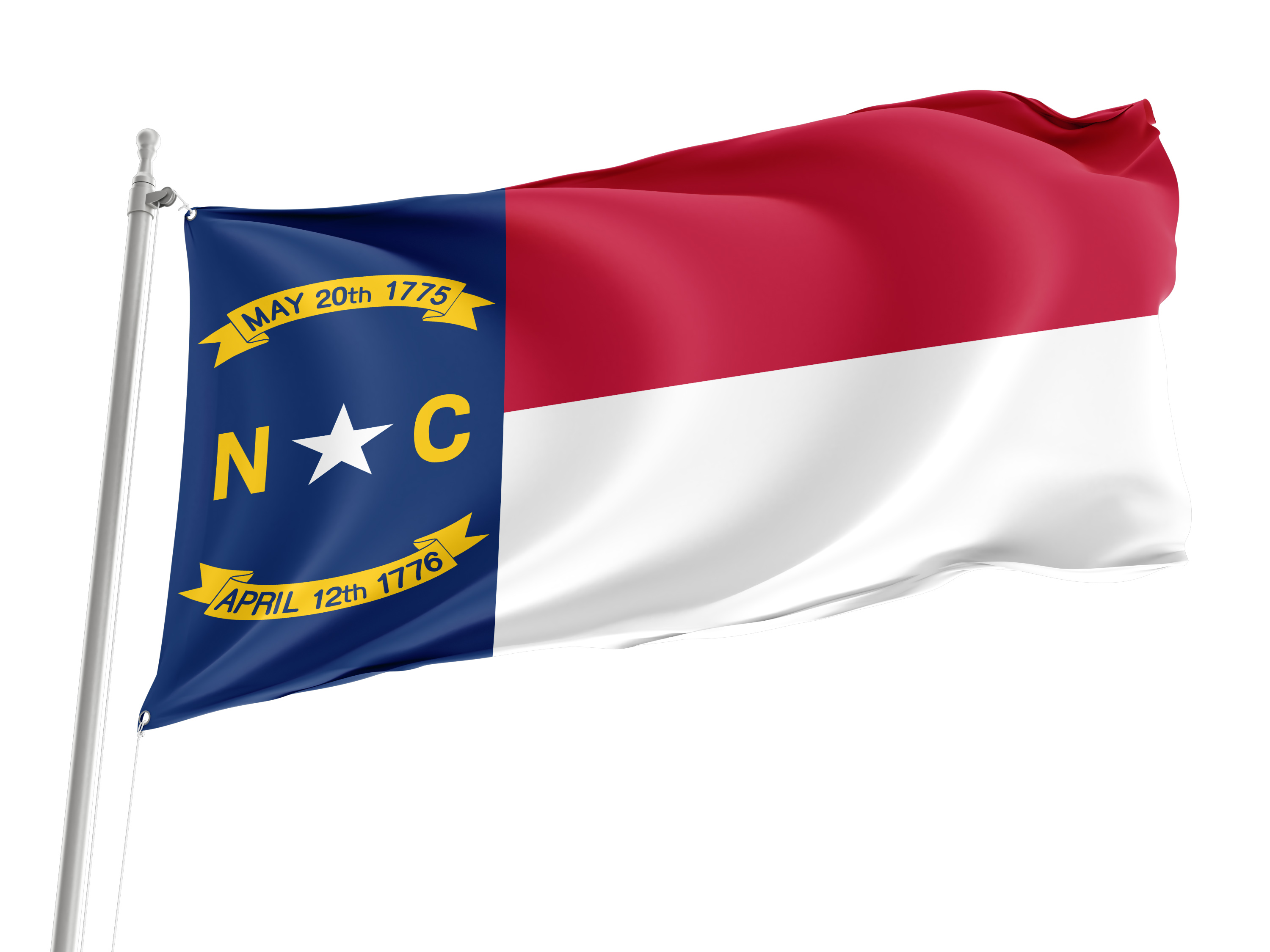 North Carolina State Flag for Indoor & Outdoor Use