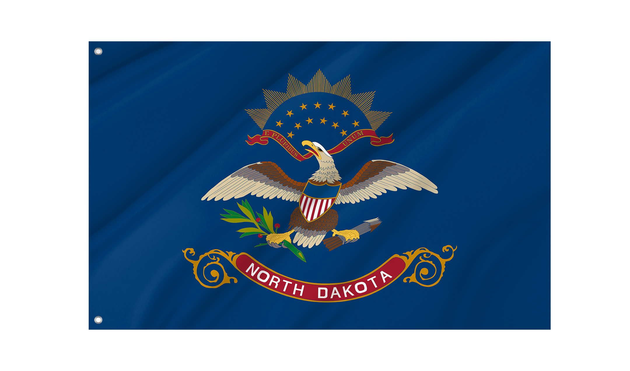 North Dakota State Flag for Indoor & Outdoor Use