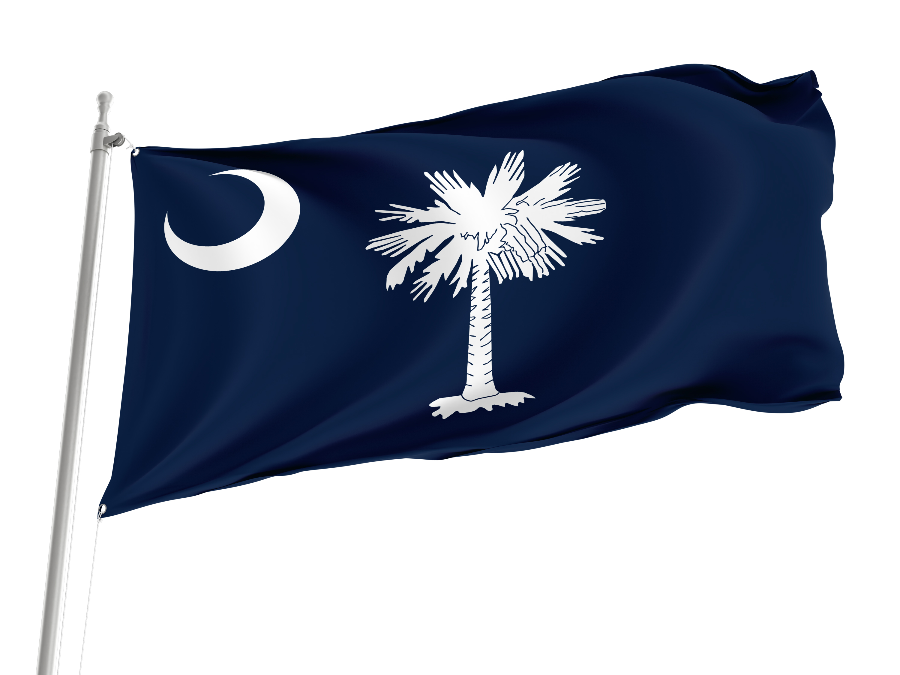 South Carolina State Flag for Indoor & Outdoor Use