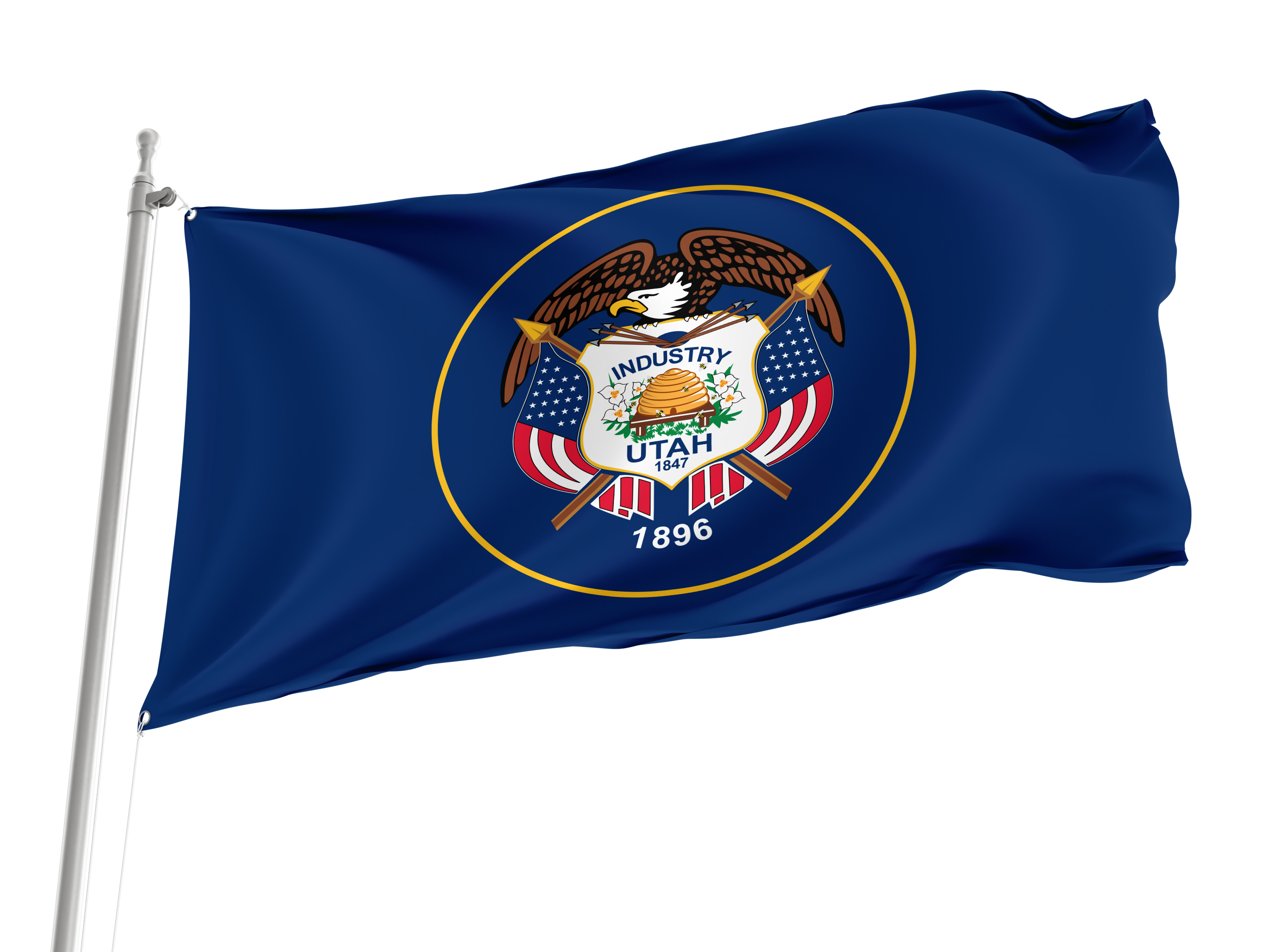 Utah State Flag for Indoor & Outdoor Use