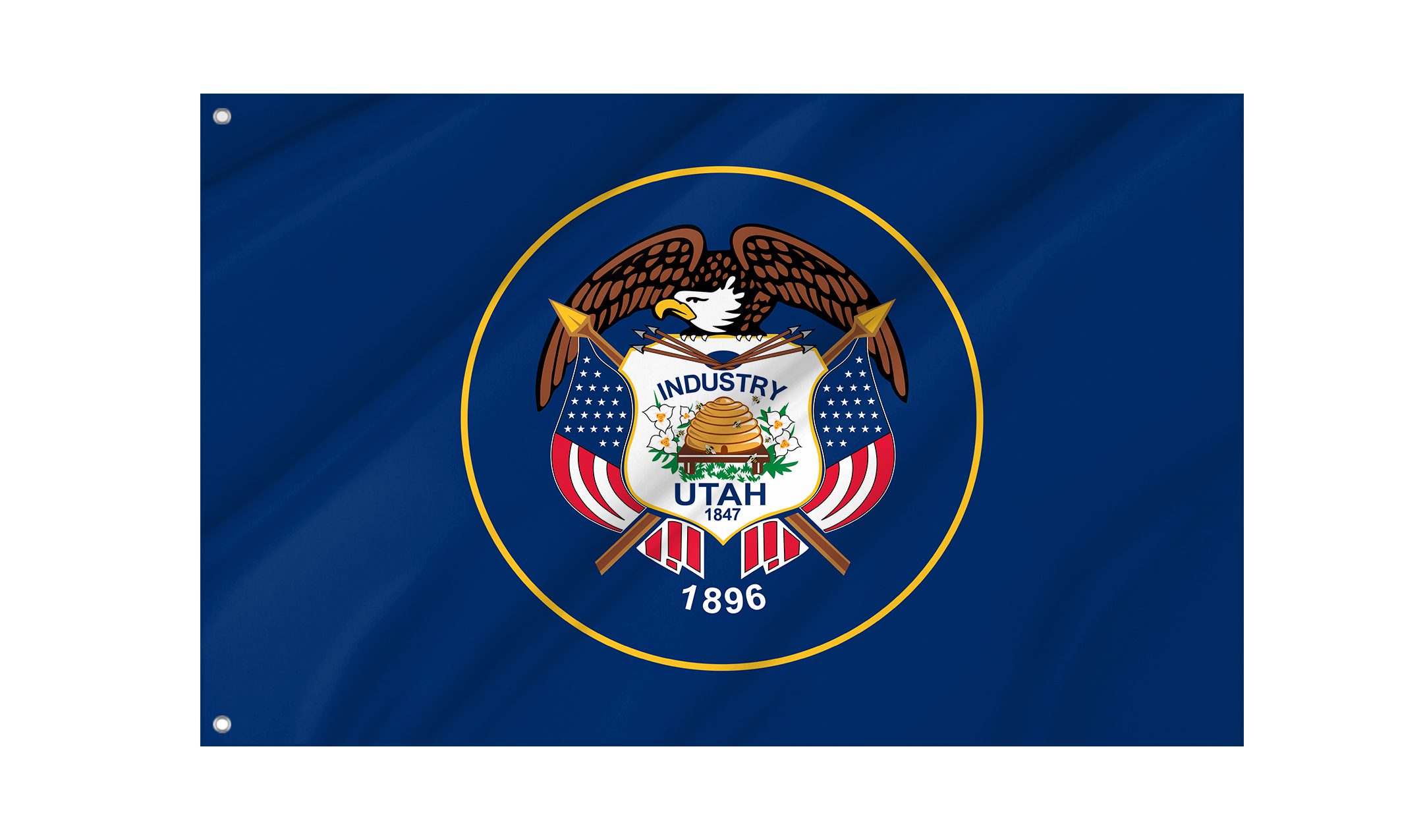 Utah State Flag for Indoor & Outdoor Use