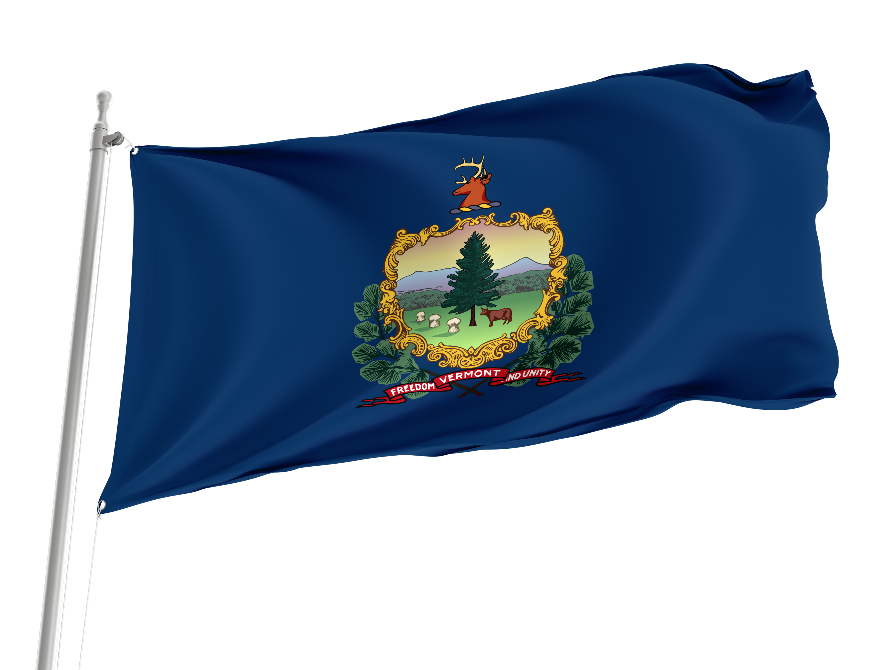 Vermont State Flag for Indoor & Outdoor Use