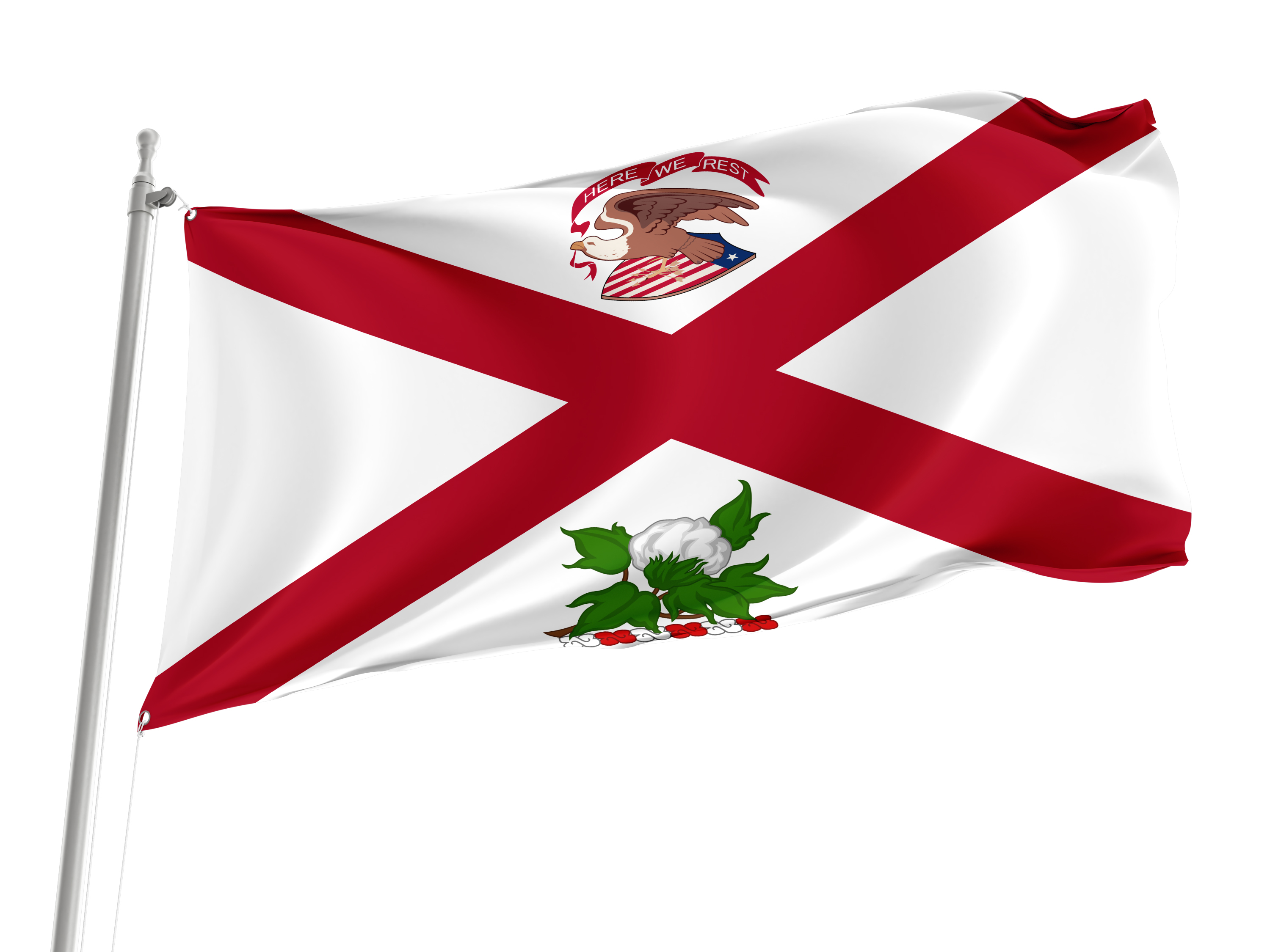 Governor of Alabama 1868-1939 Flag for Indoor & Outdoor Use