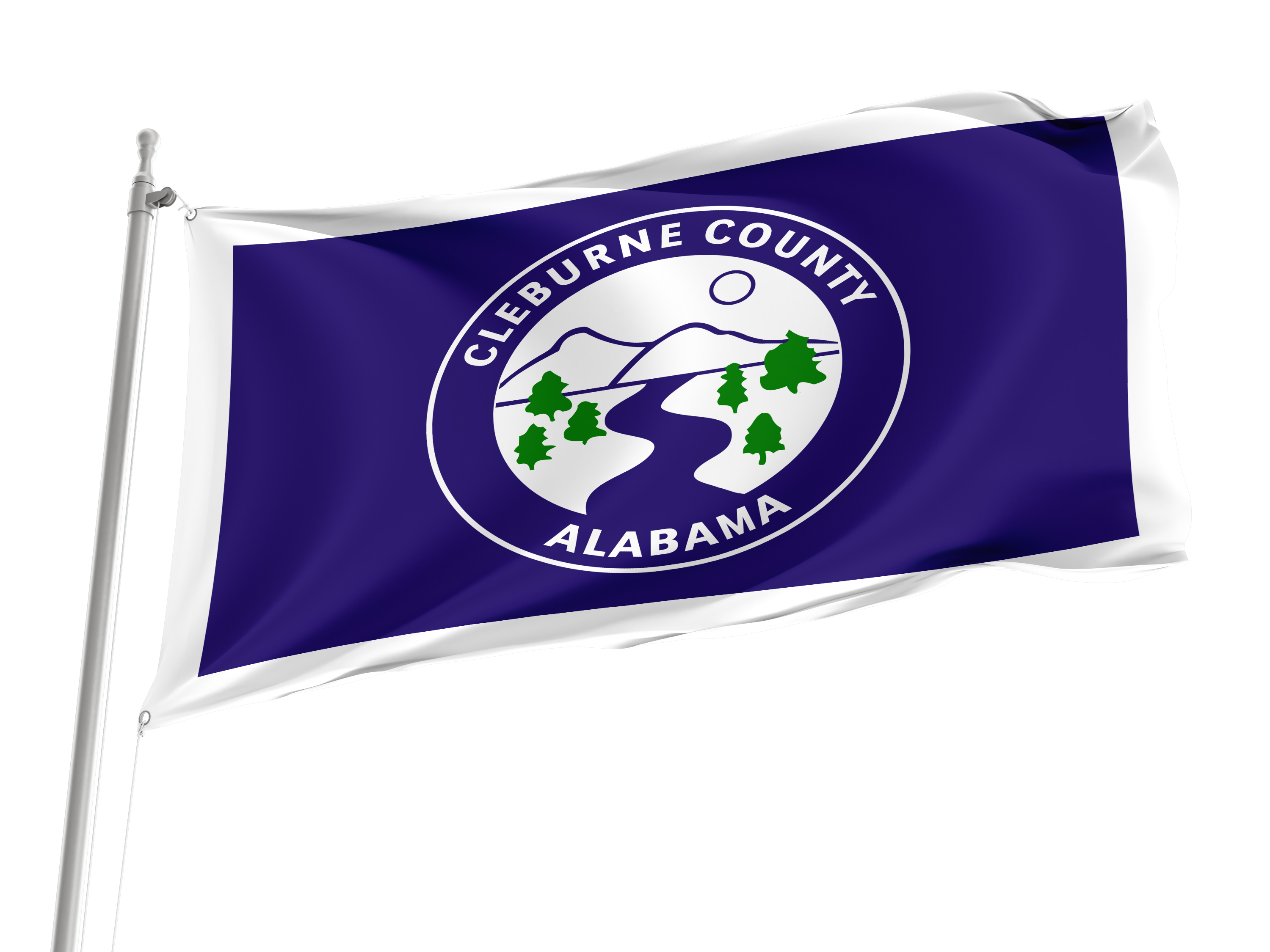 Cleburne County Flag for Indoor & Outdoor Use