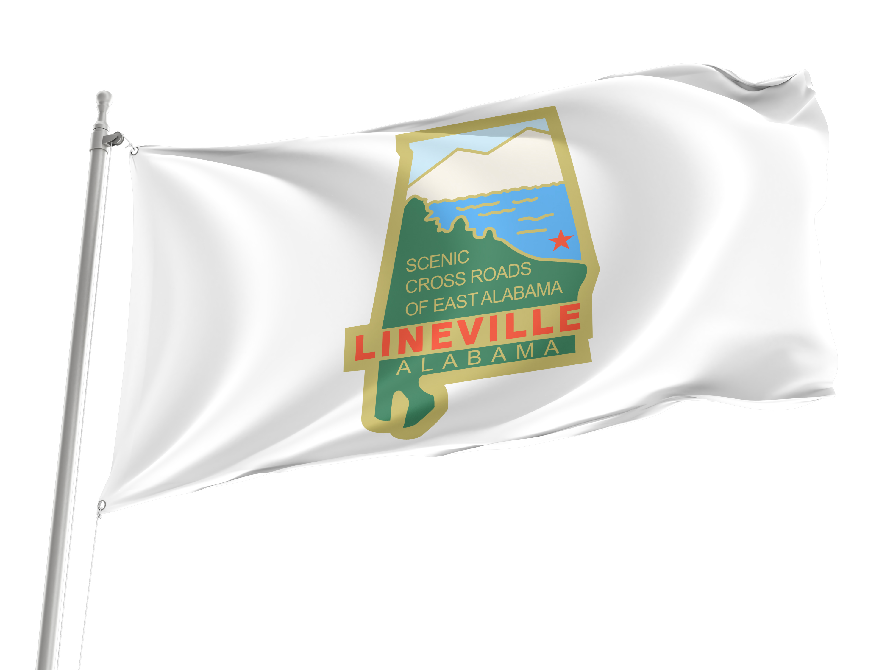 Lineville Flag for Indoor & Outdoor Use