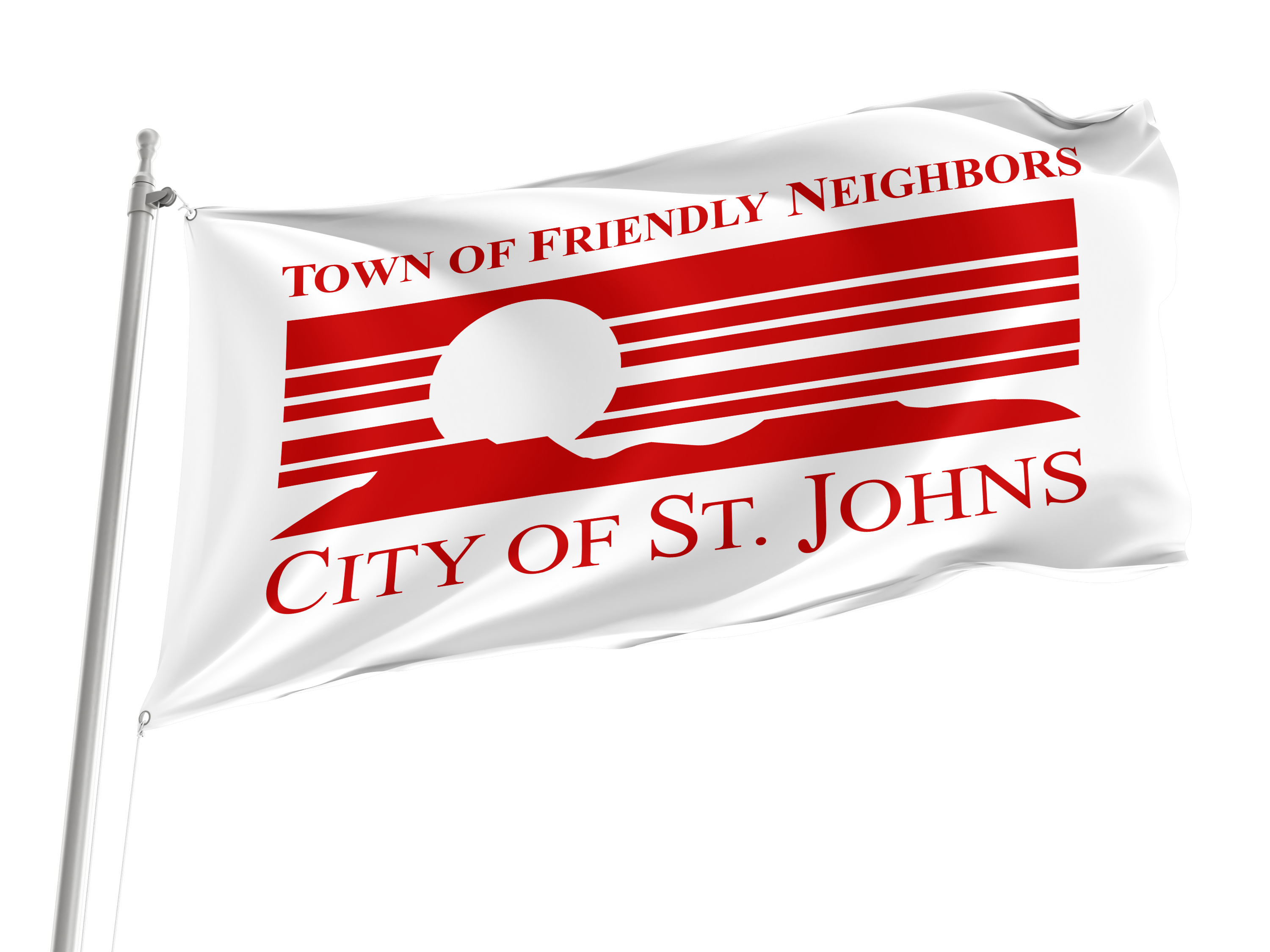 City of St. Johns Flag for Indoor & Outdoor Use