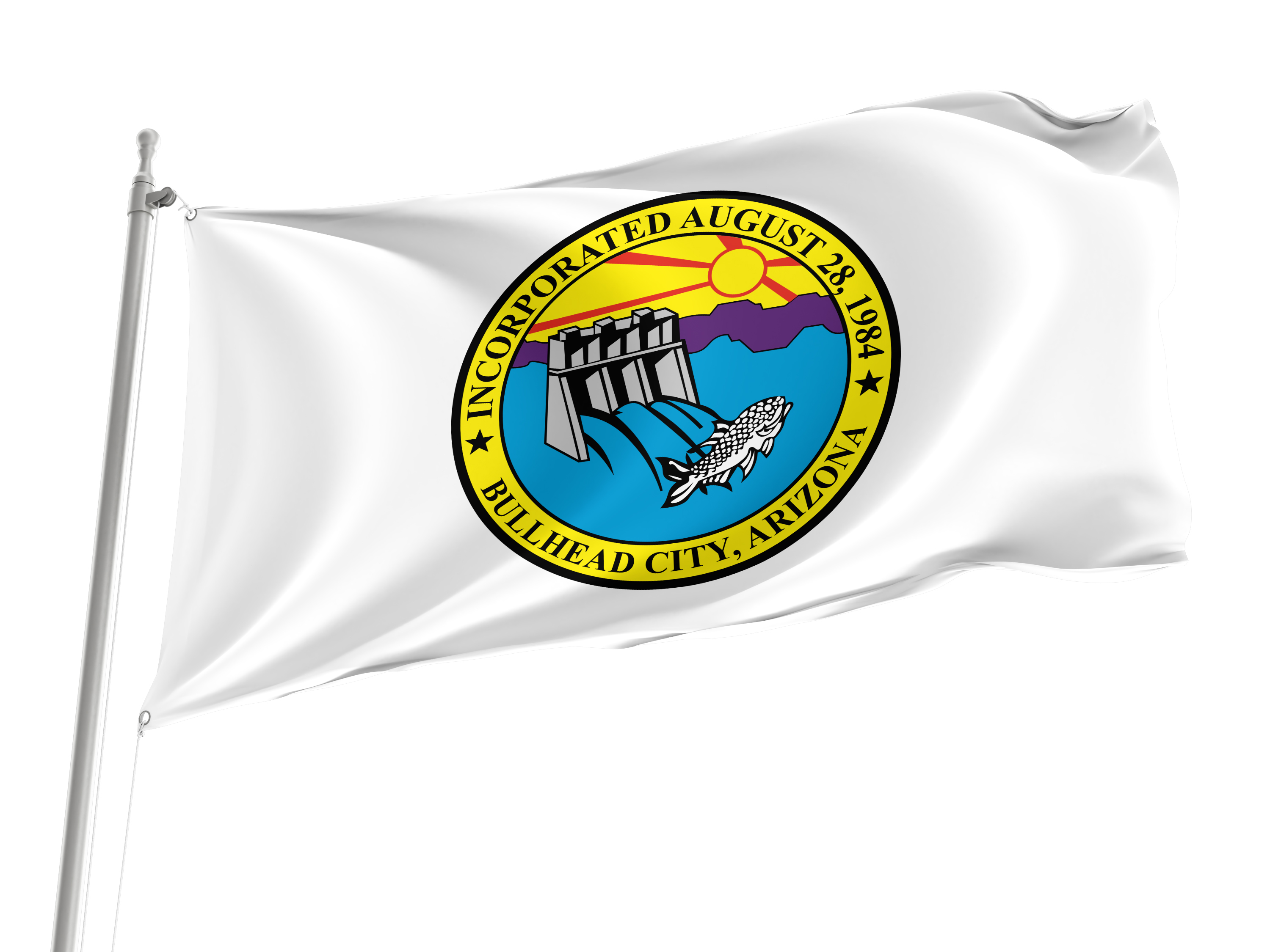 Bullhead City Flag for Indoor & Outdoor Use