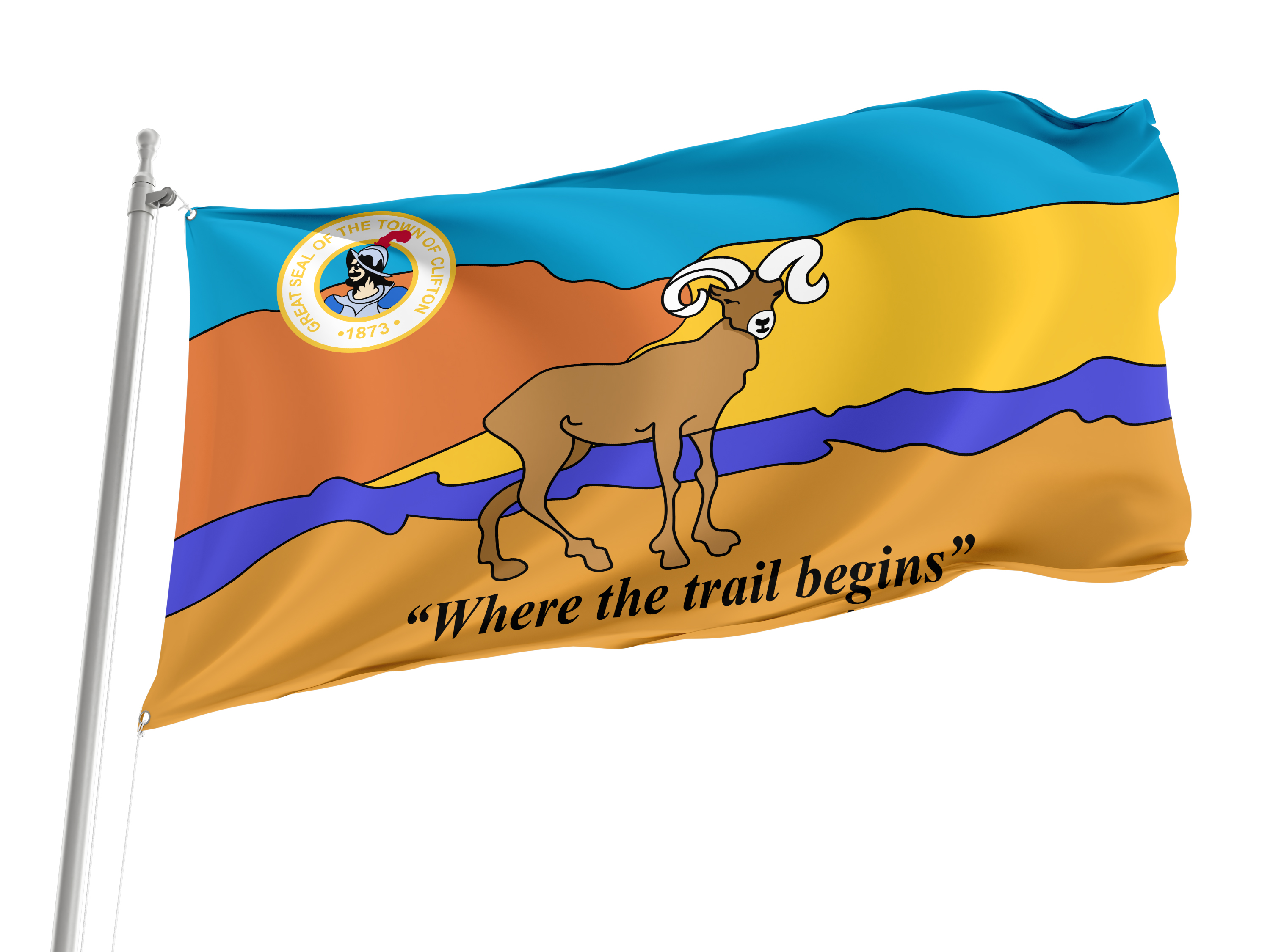 Clifton, Arizona Flag for Indoor & Outdoor Use