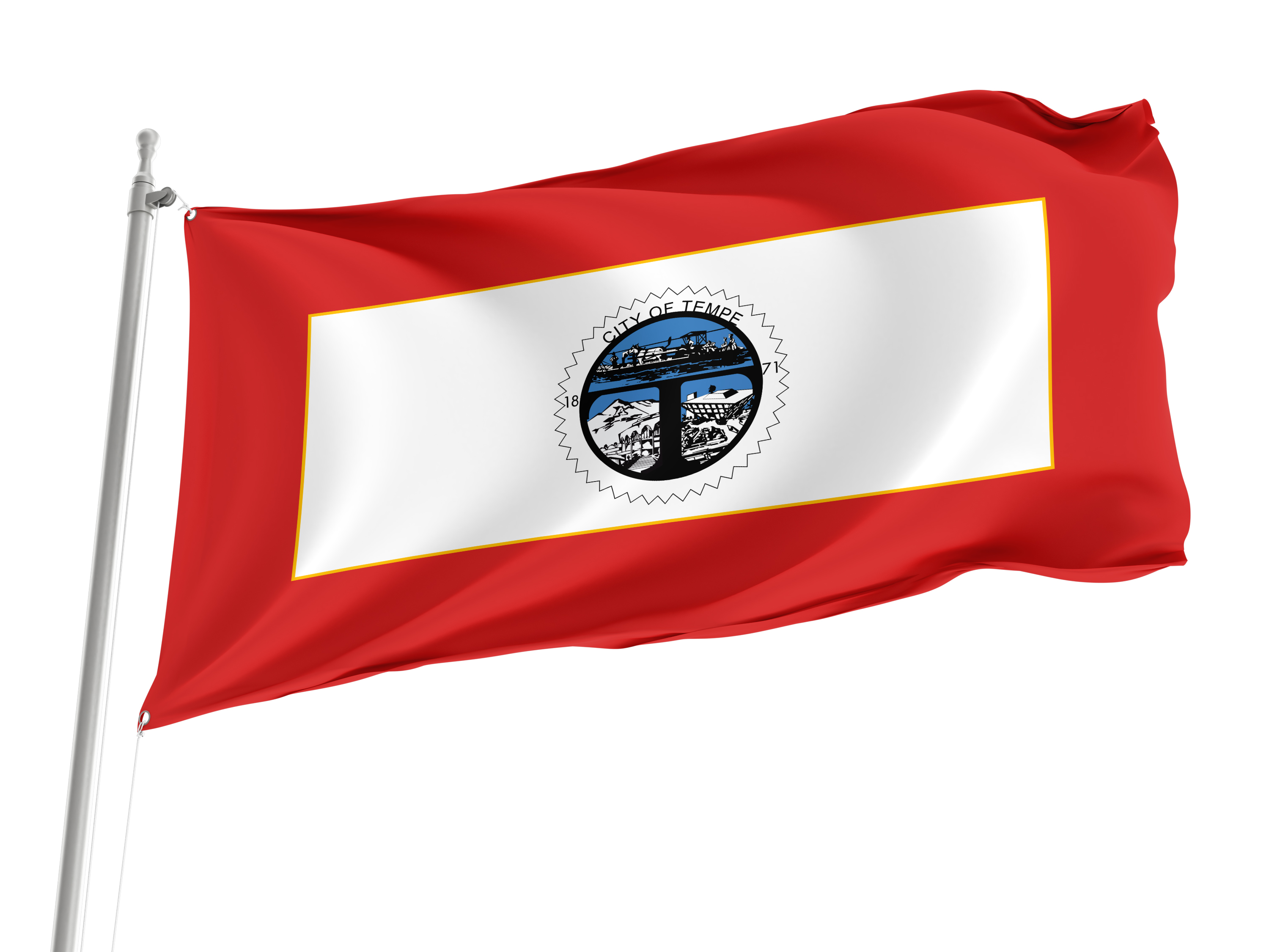 Tempe 1971-1987, Arizona Flag for Indoor & Outdoor Use