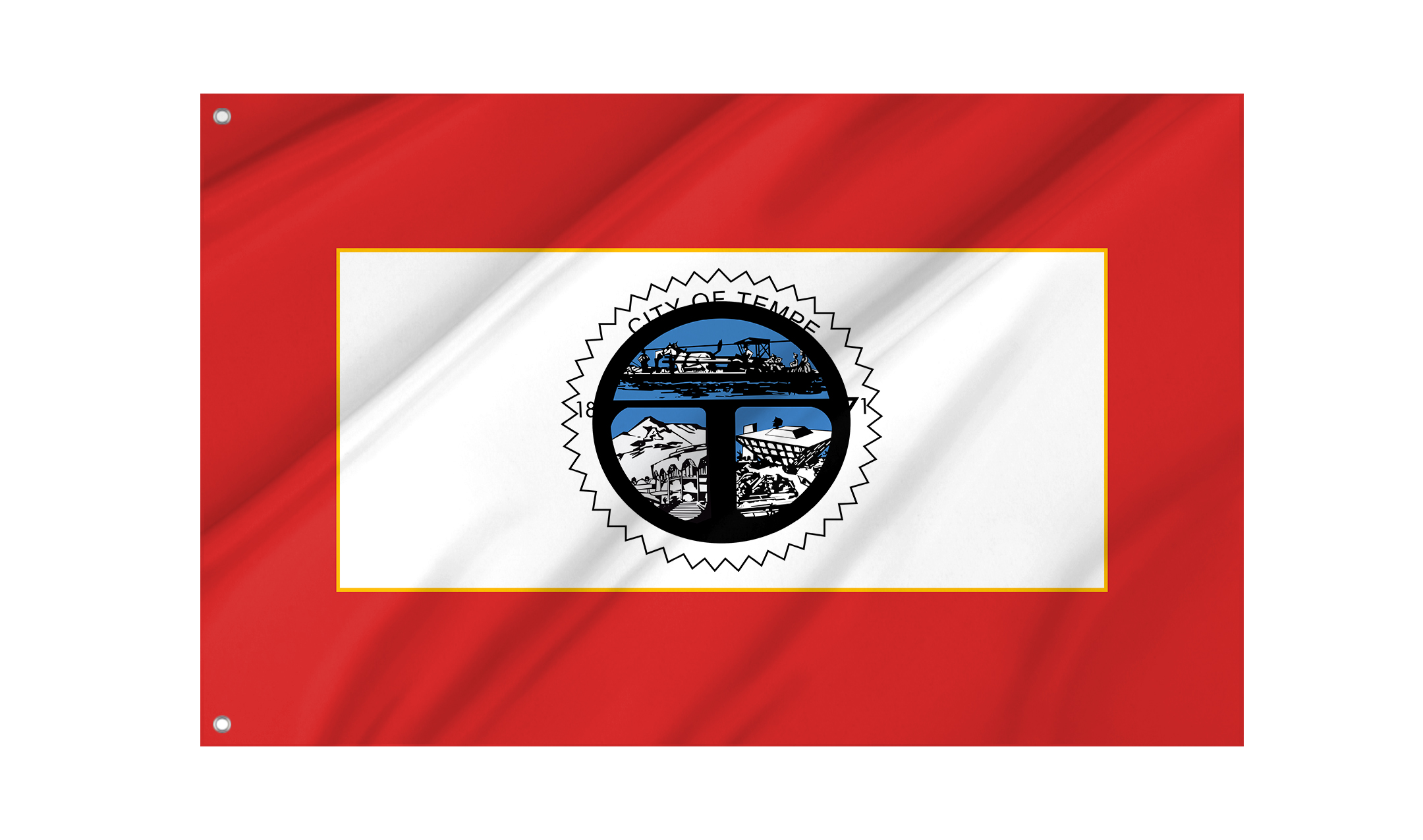 Tempe 1971-1987, Arizona Flag for Indoor & Outdoor Use