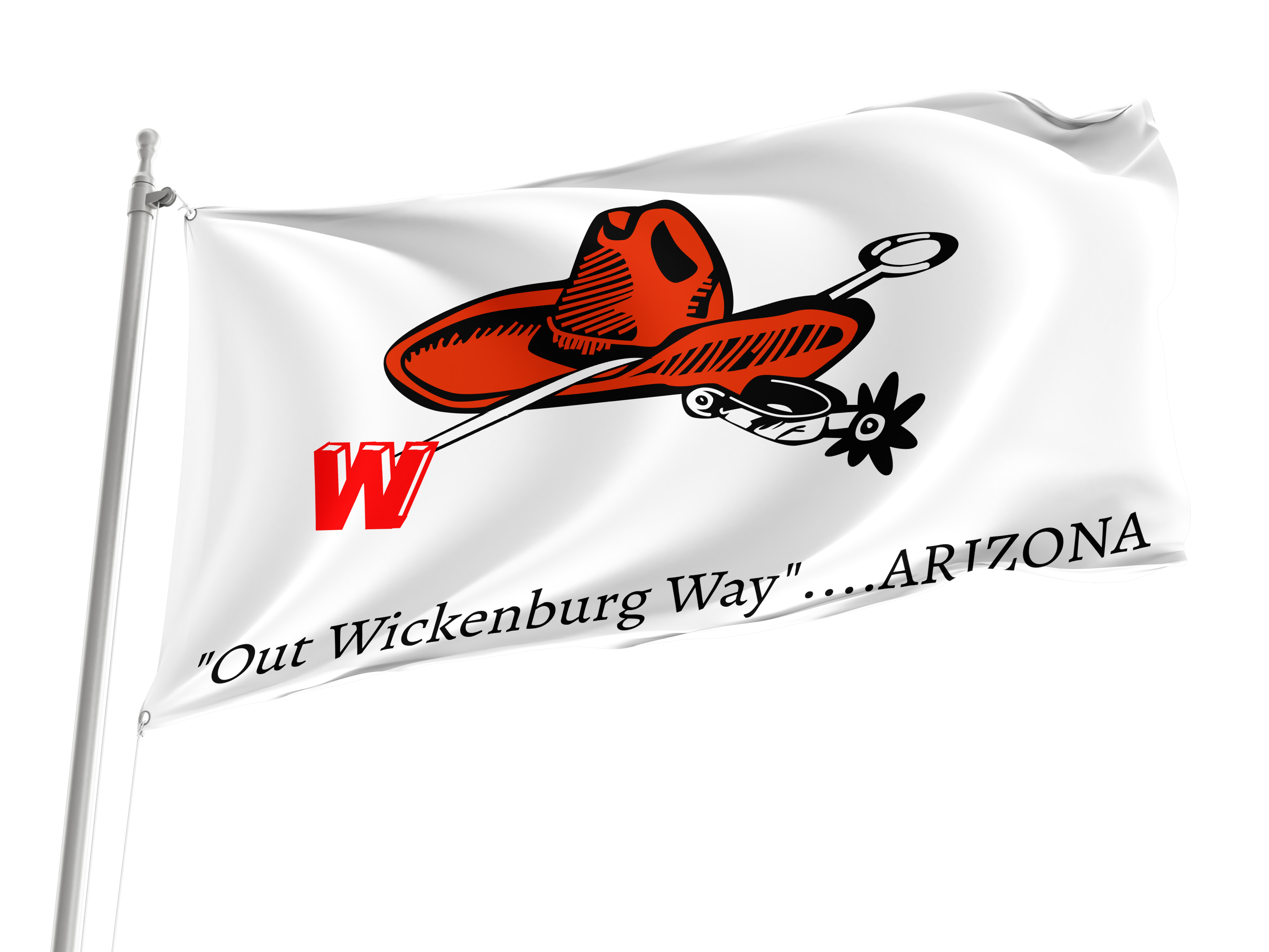 Wickenburg 2022, Arizona Flag for Indoor & Outdoor Use