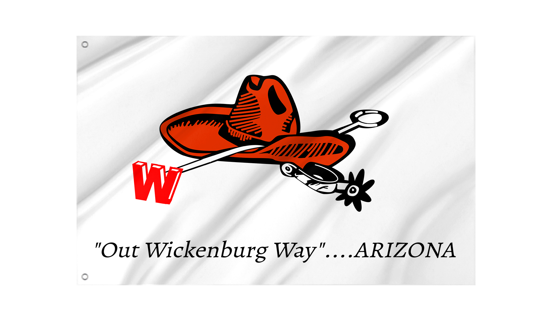 Wickenburg 2022, Arizona Flag for Indoor & Outdoor Use