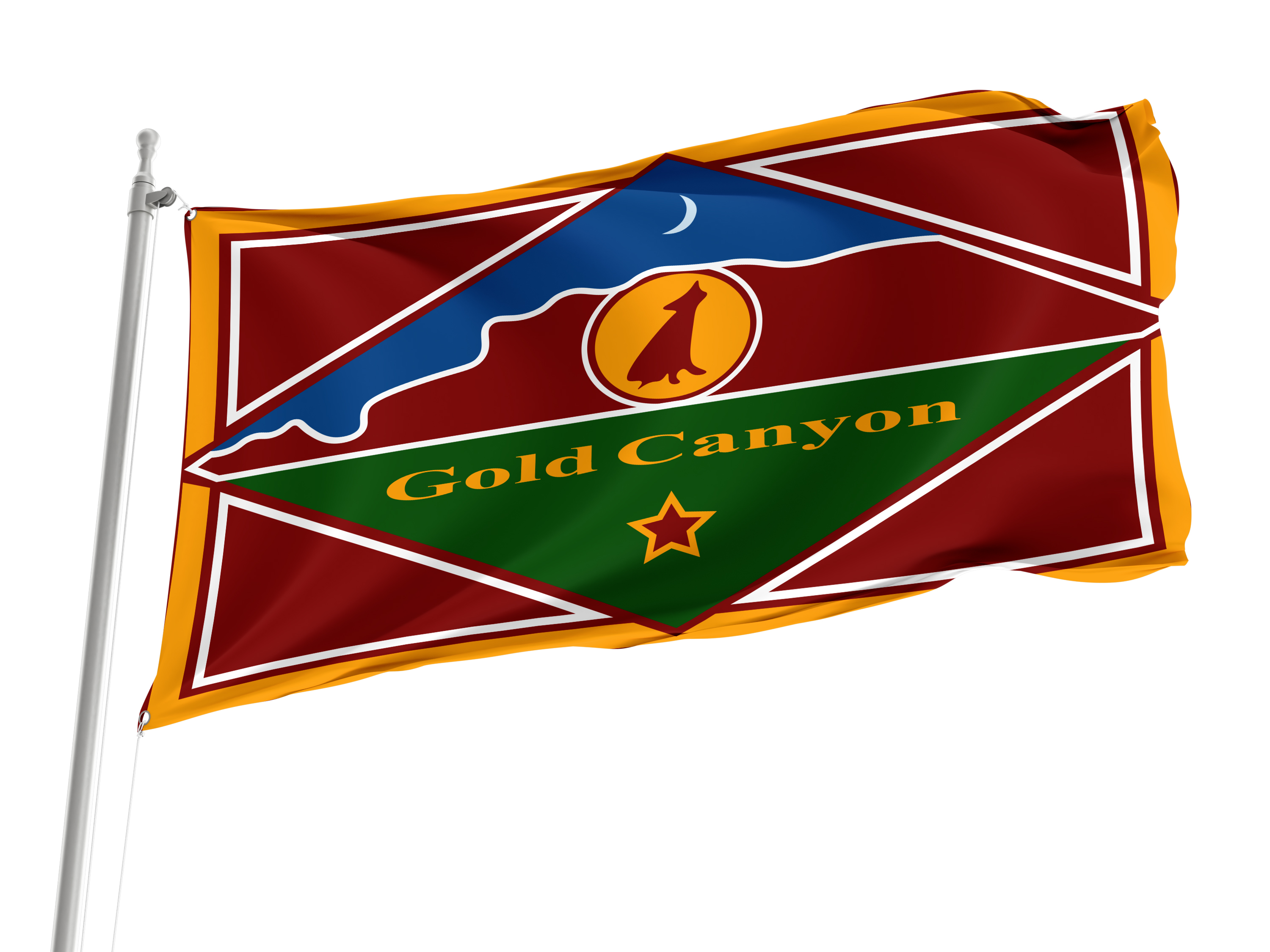 Gold Canyon Flag for Indoor & Outdoor Use