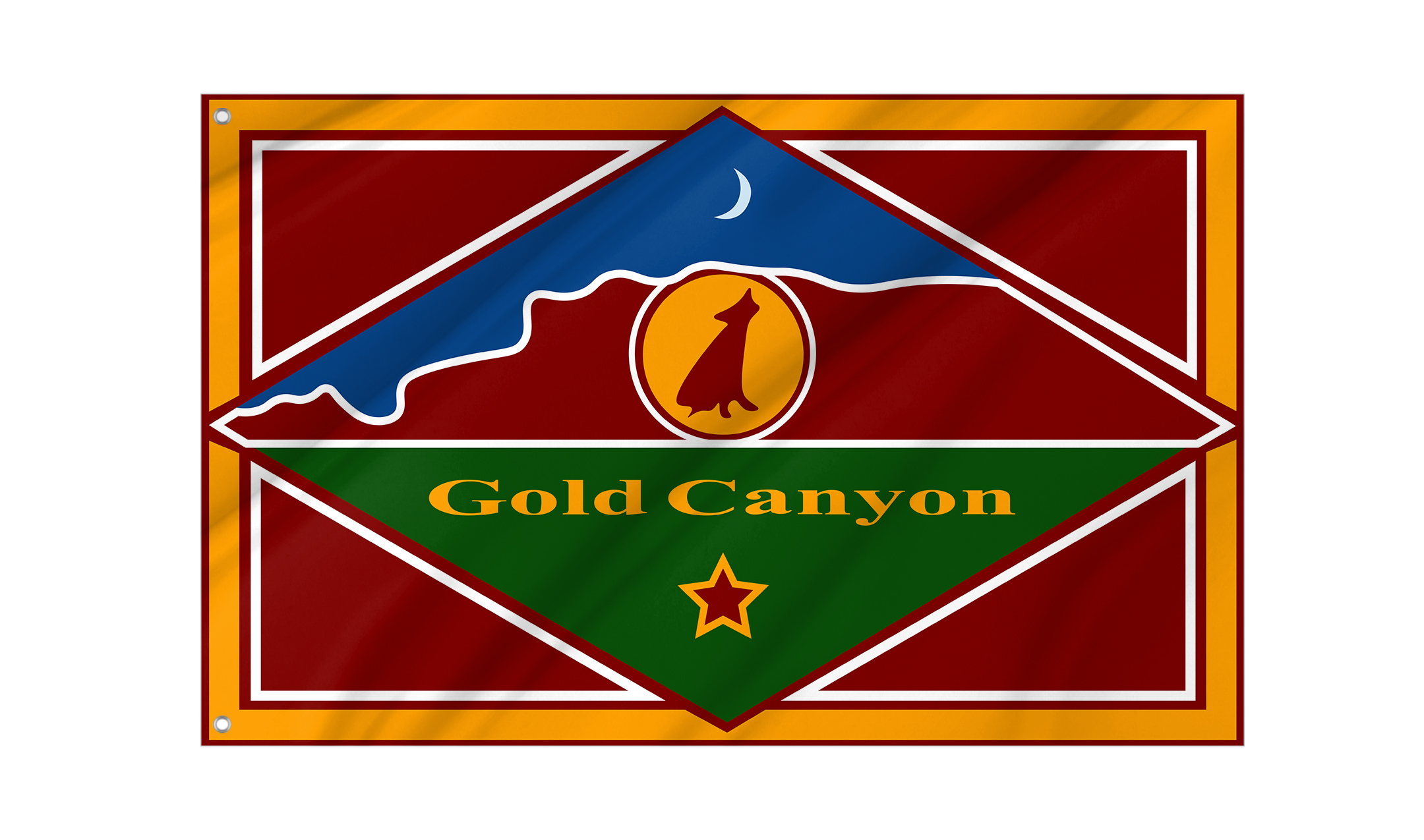 Gold Canyon Flag for Indoor & Outdoor Use